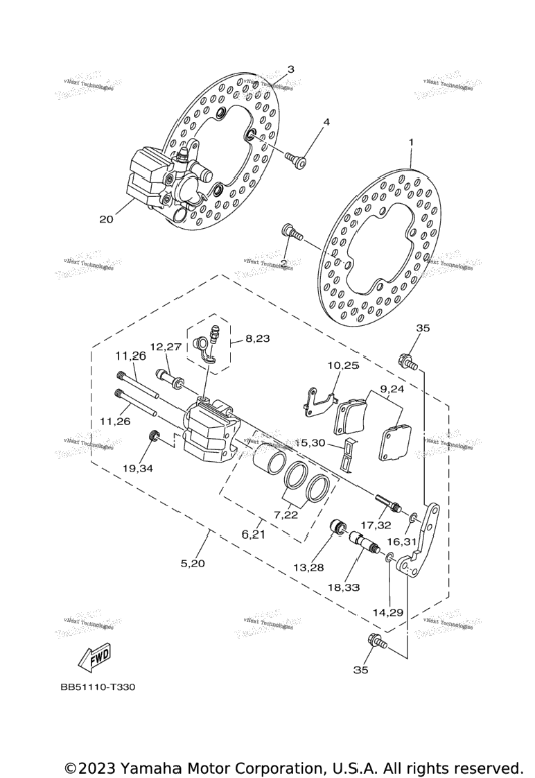 Front Brake Caliper