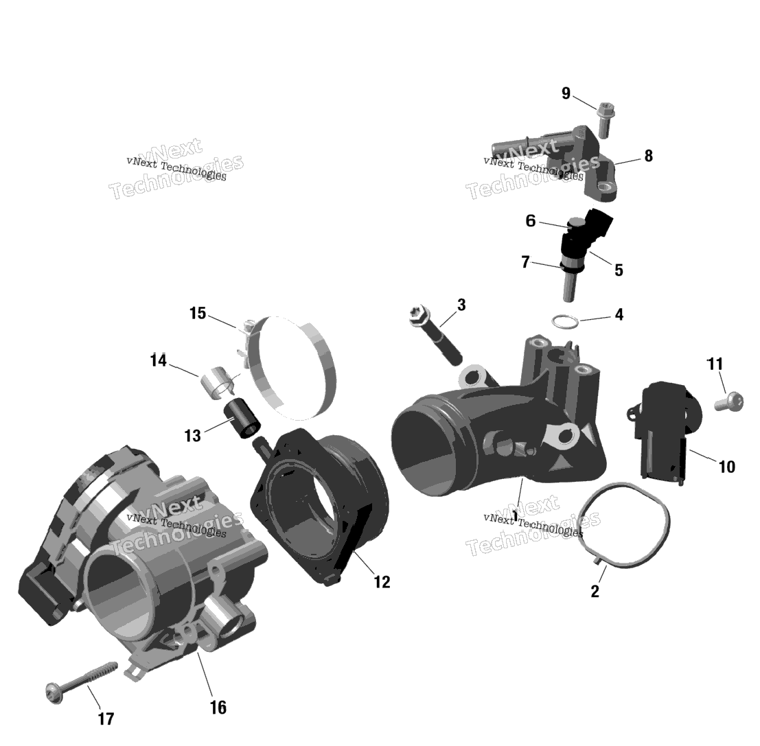 Rotax - Air Intake Manifold And Throttle Body