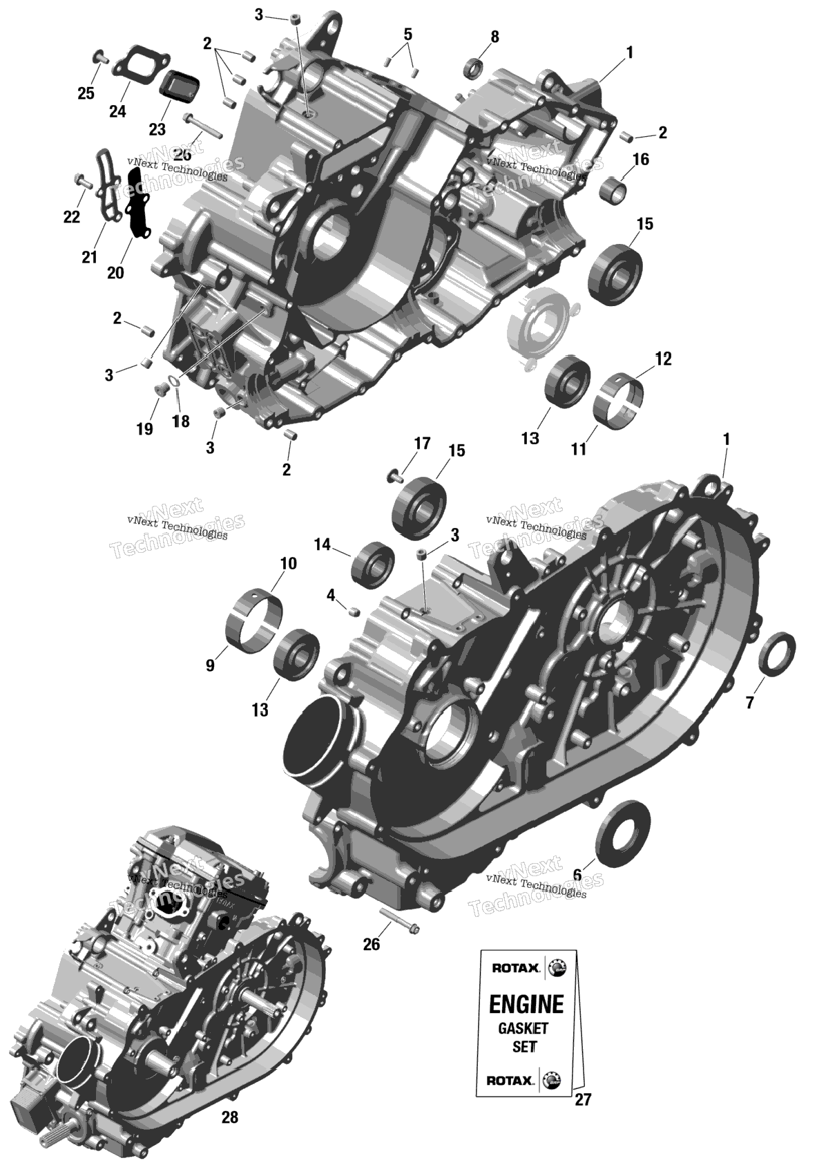 Rotax - Crankcase