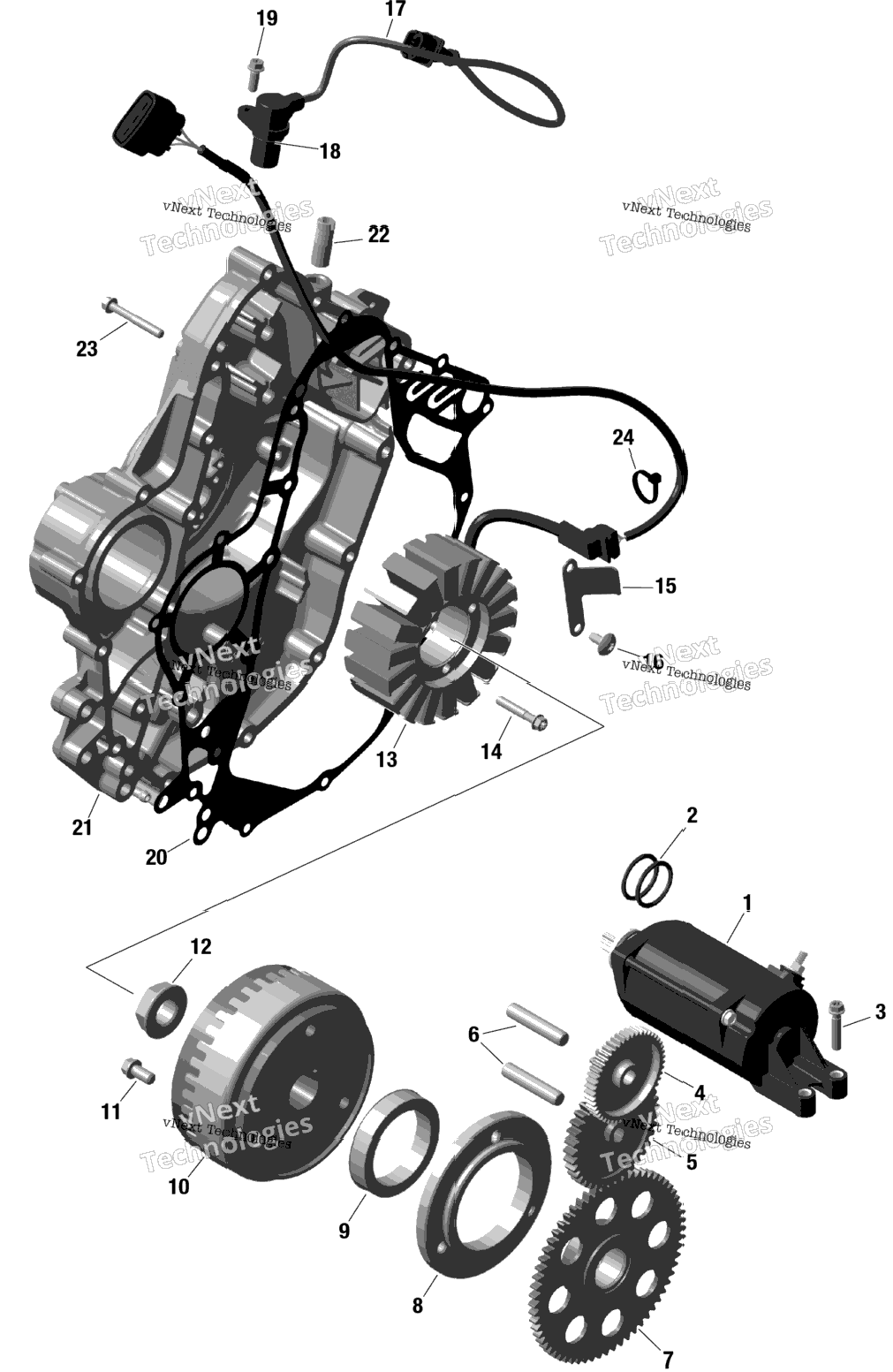 Rotax - Magneto And Electric Starter