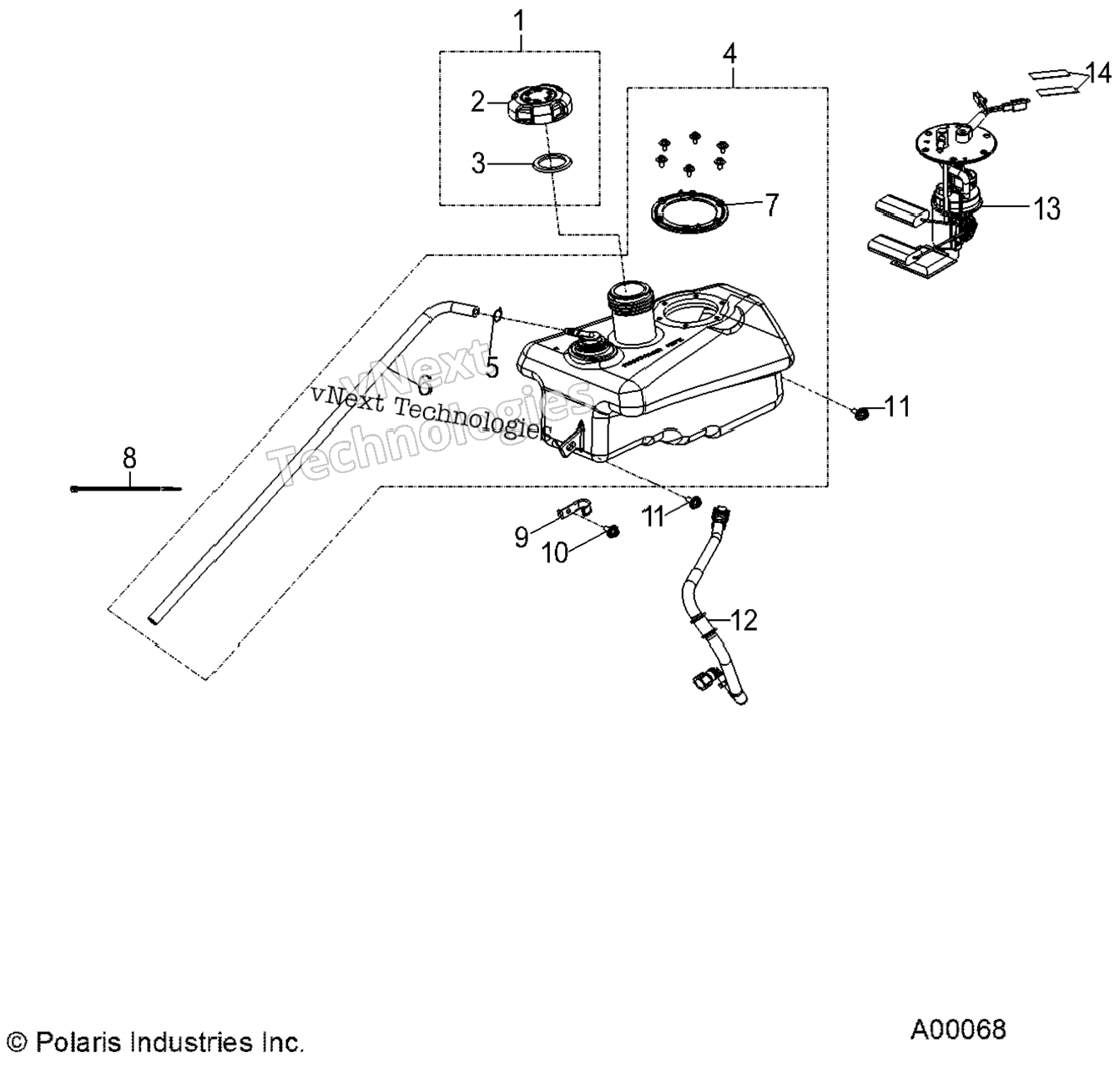 Body, Fuel Tank Asm