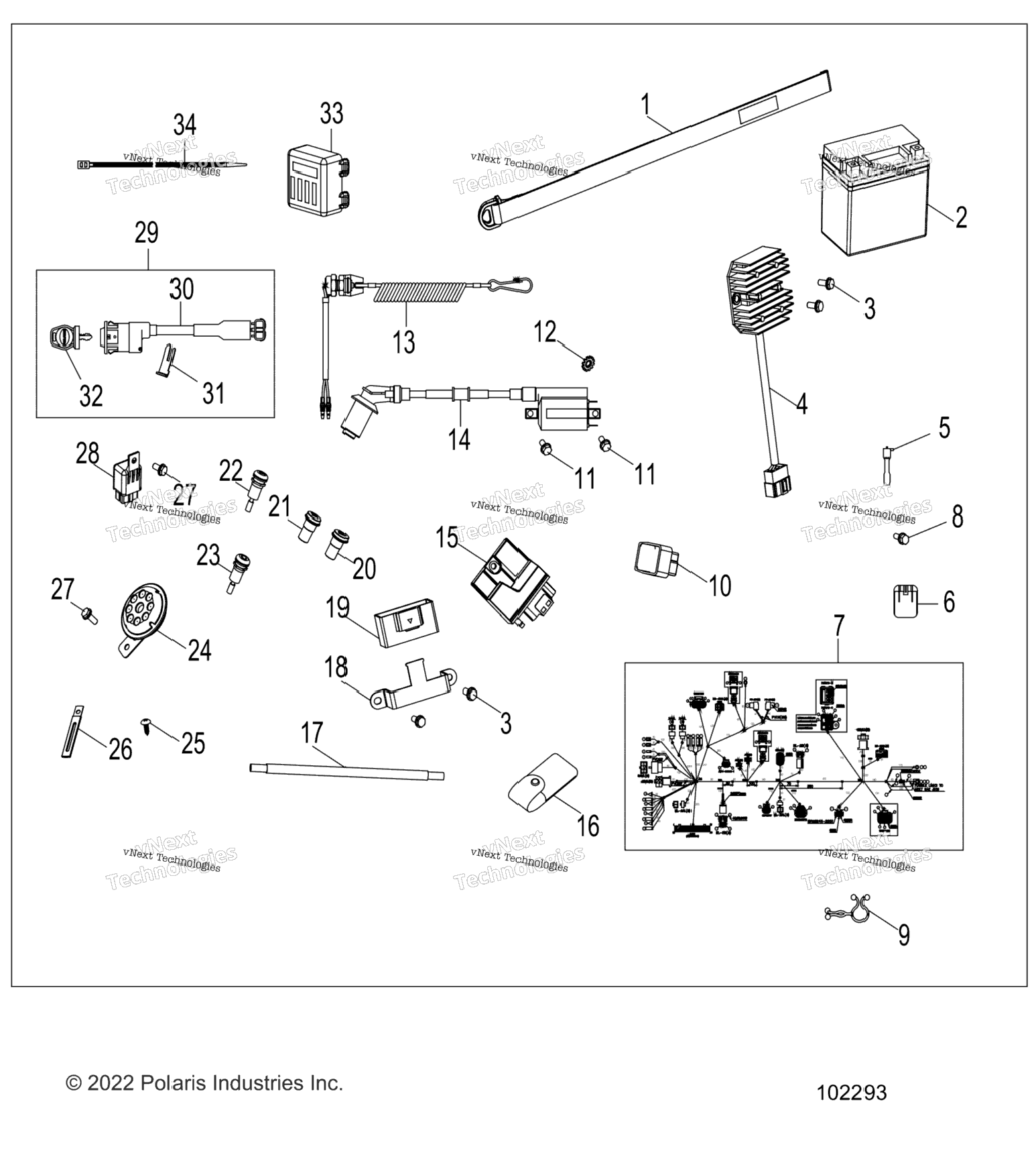 Electrical, Switches, Harness & Indicators