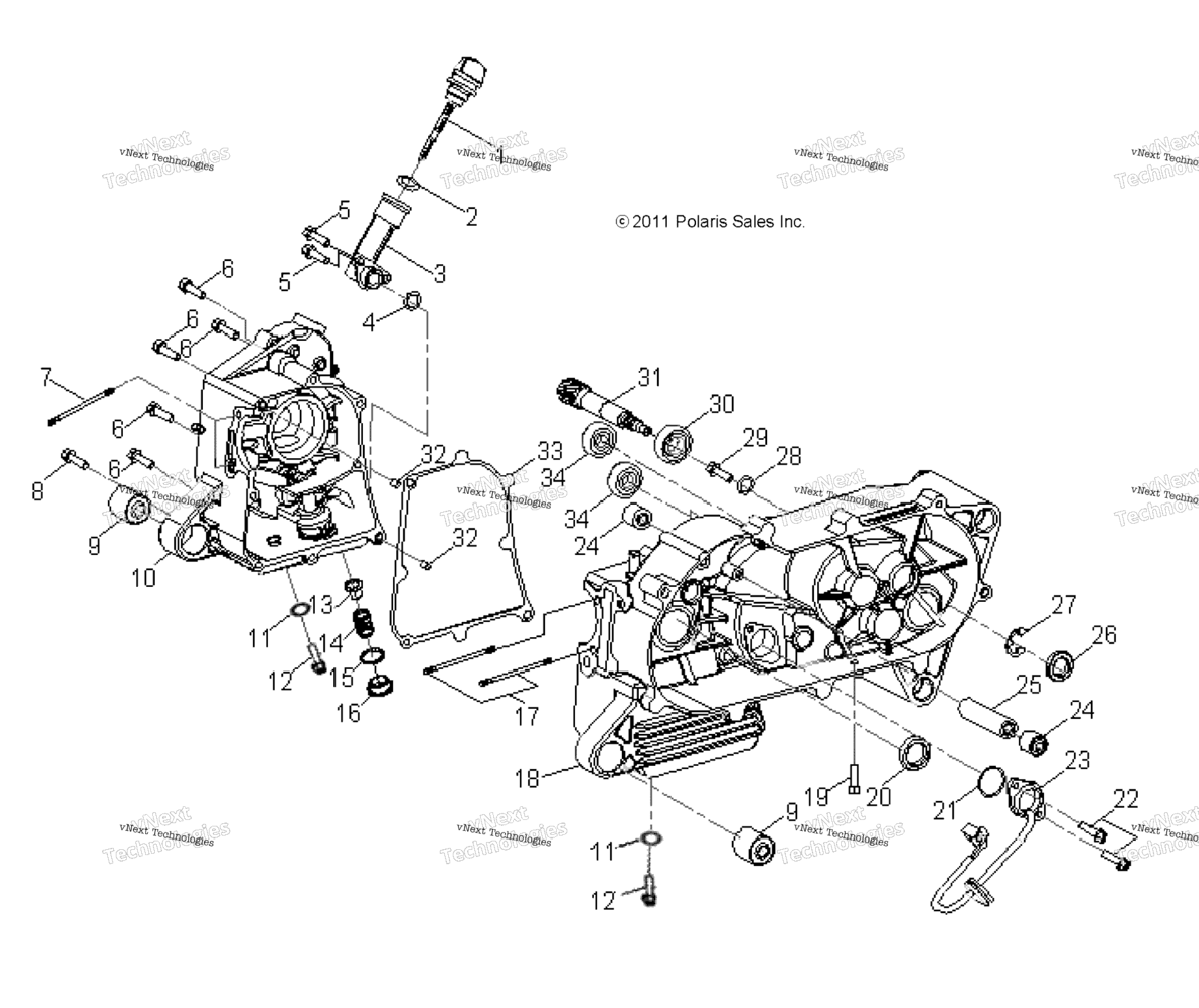 Engine, Crankcase