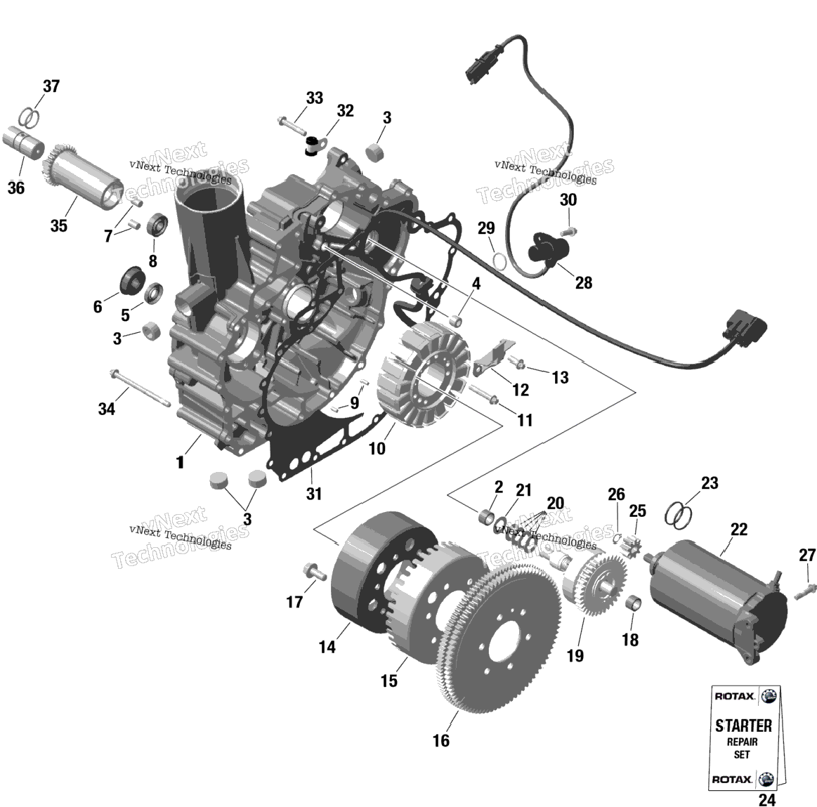 Rotax - Magneto And Electric Starter