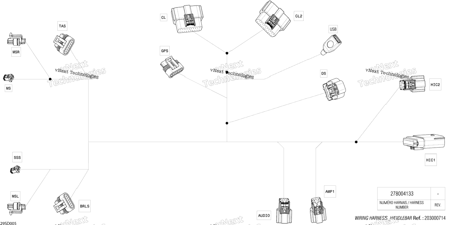 Electric - Steering Wiring Harness - 278004133