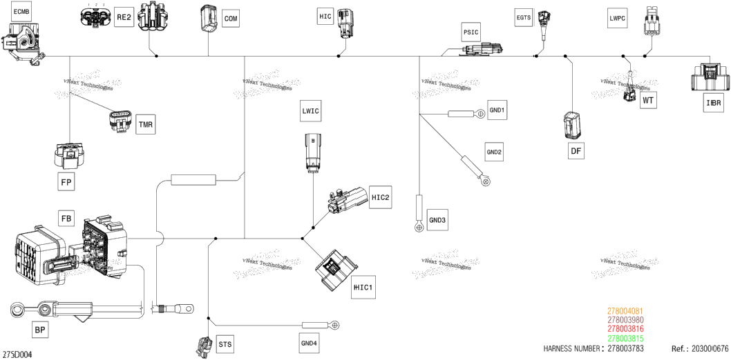 Electric - Main Harness - 278003815