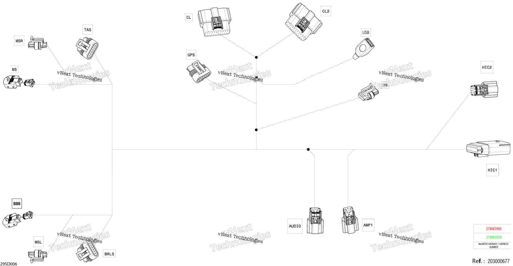 Electric - Steering Wiring Harness - 278004330