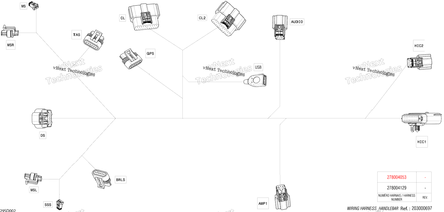 Electric - Steering Wiring Harness - 278004129