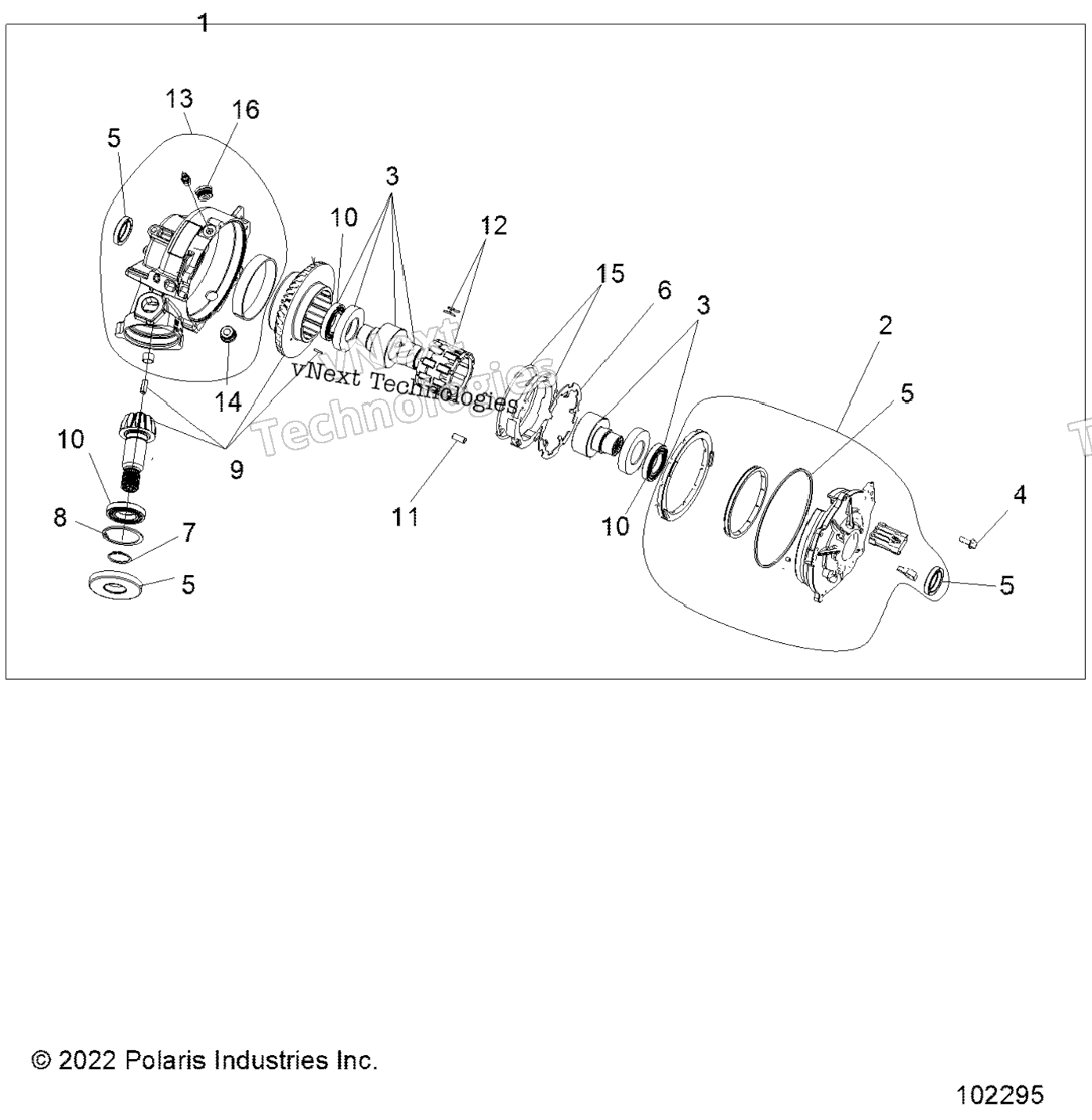 Drive Train, Front Gearcase