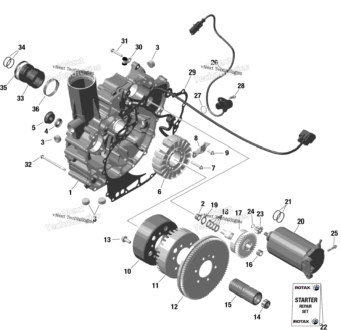 Rotax - Magneto And Electric Starter