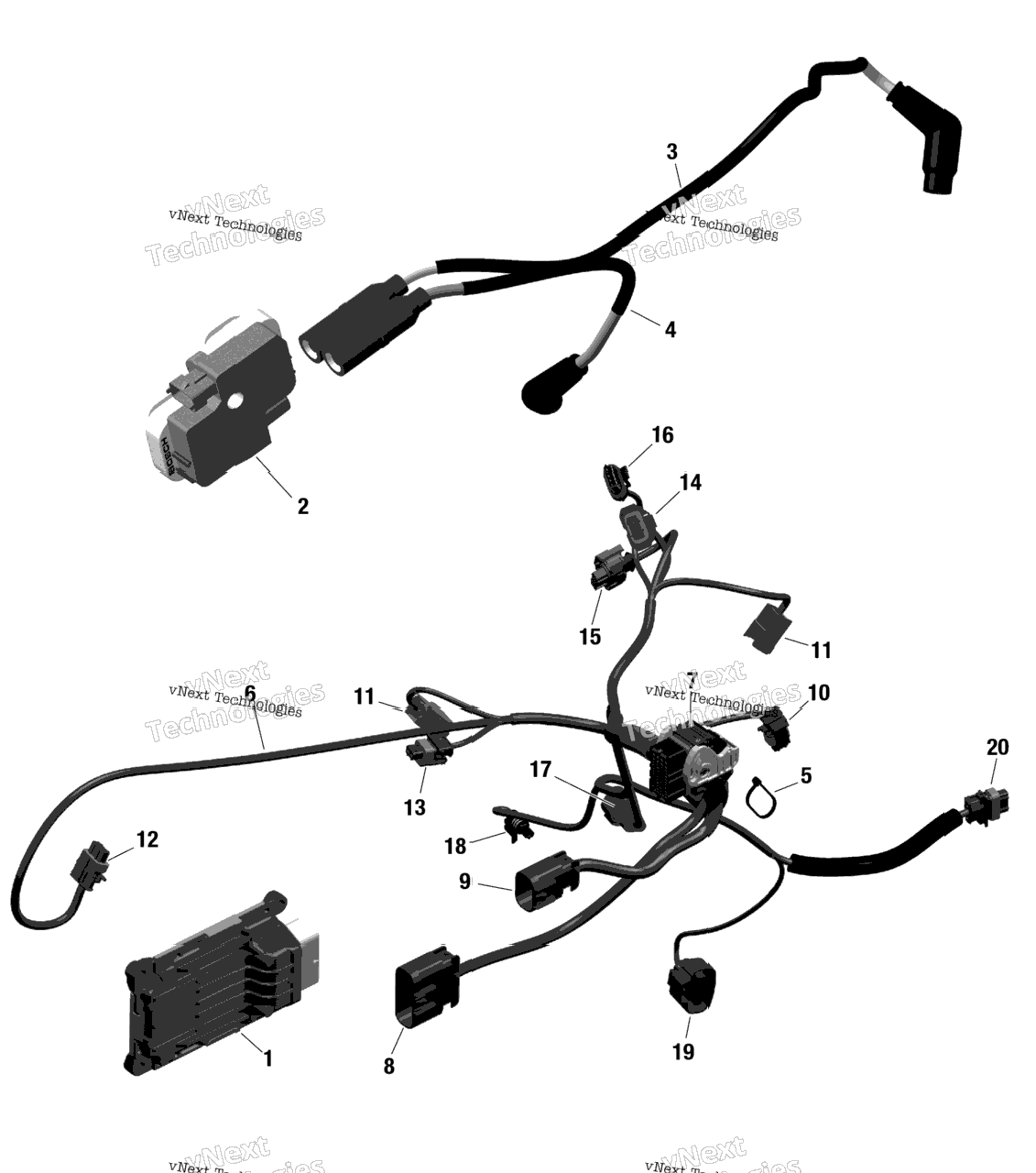 Rotax - Engine Harness And Electronic Module