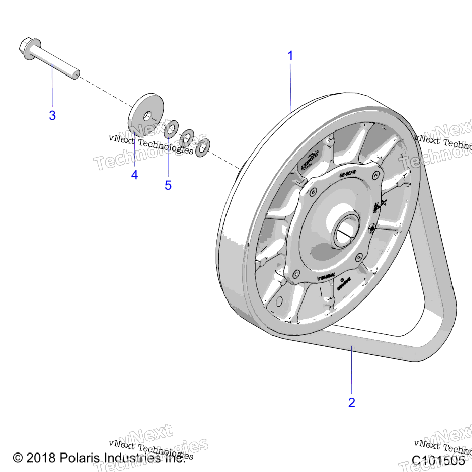 Drive Train, Secondary Clutch