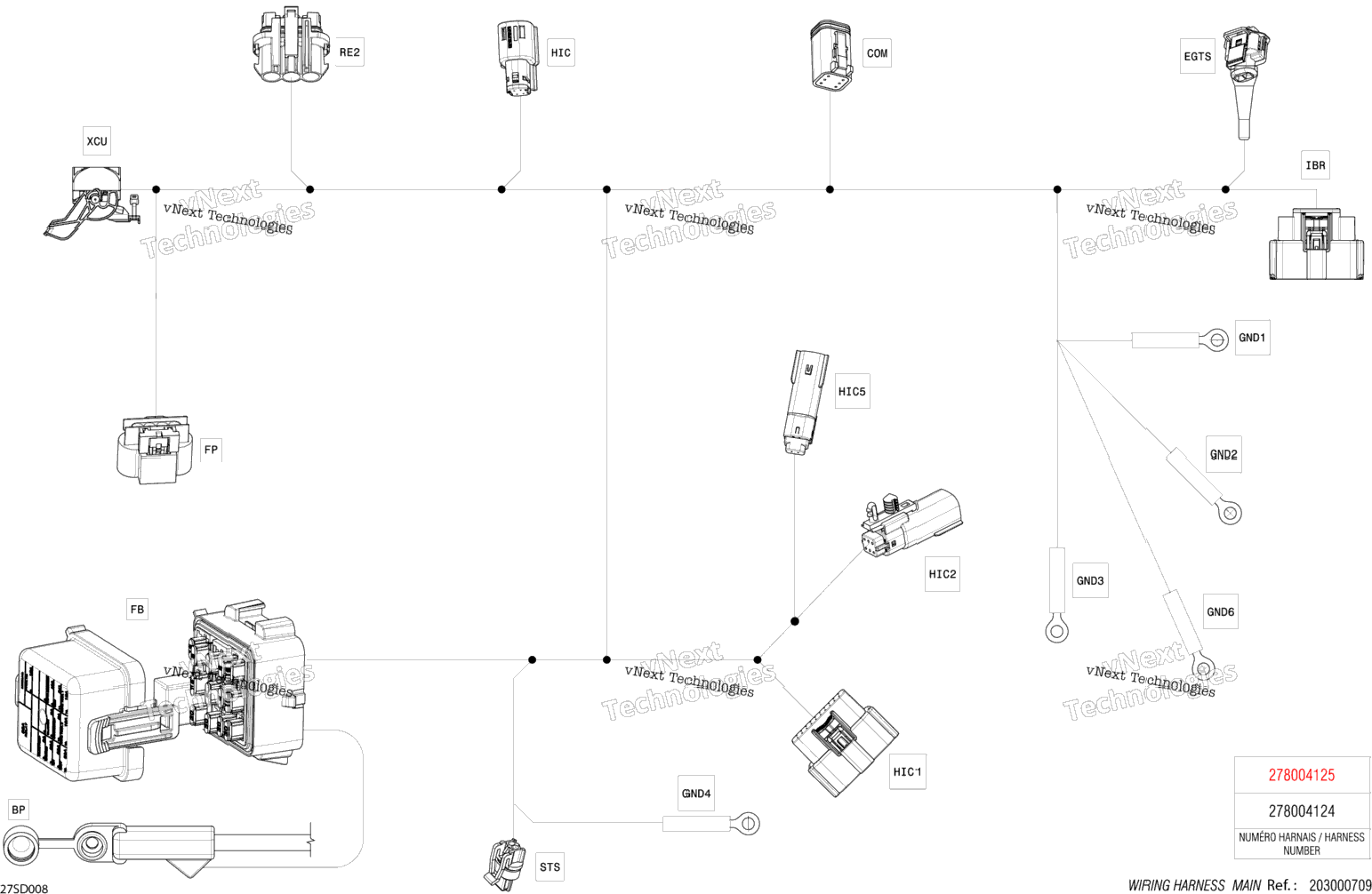 Electric - Main Harness - 278004125