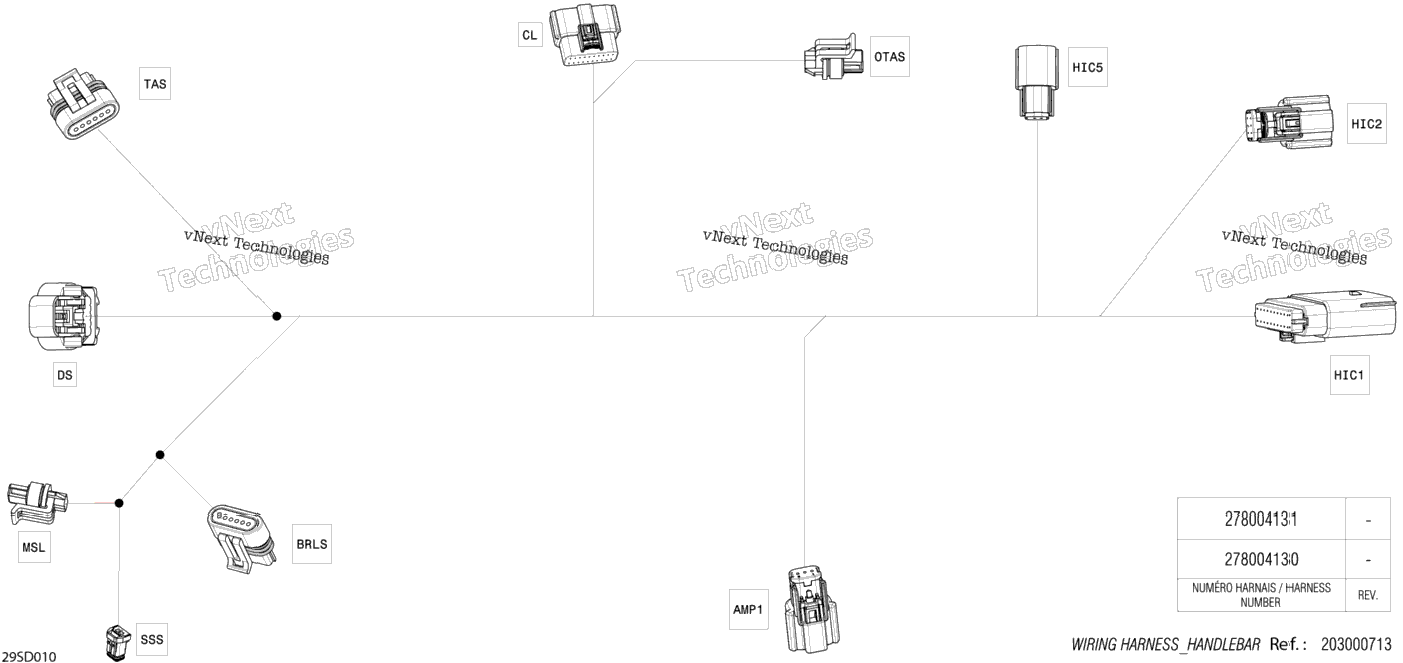 Electric - Steering Wiring Harness - 278004131