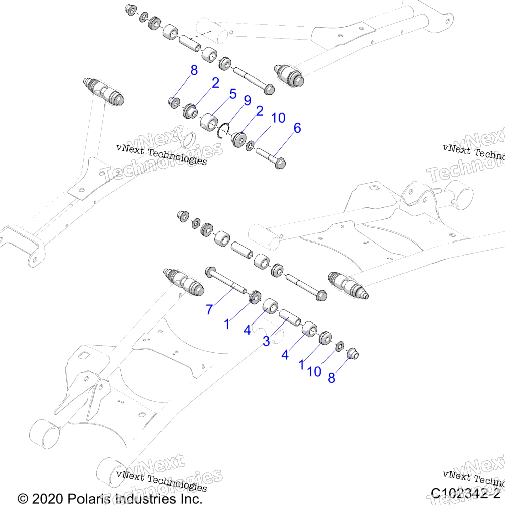 Suspension, Rear Control Arm, Mounting