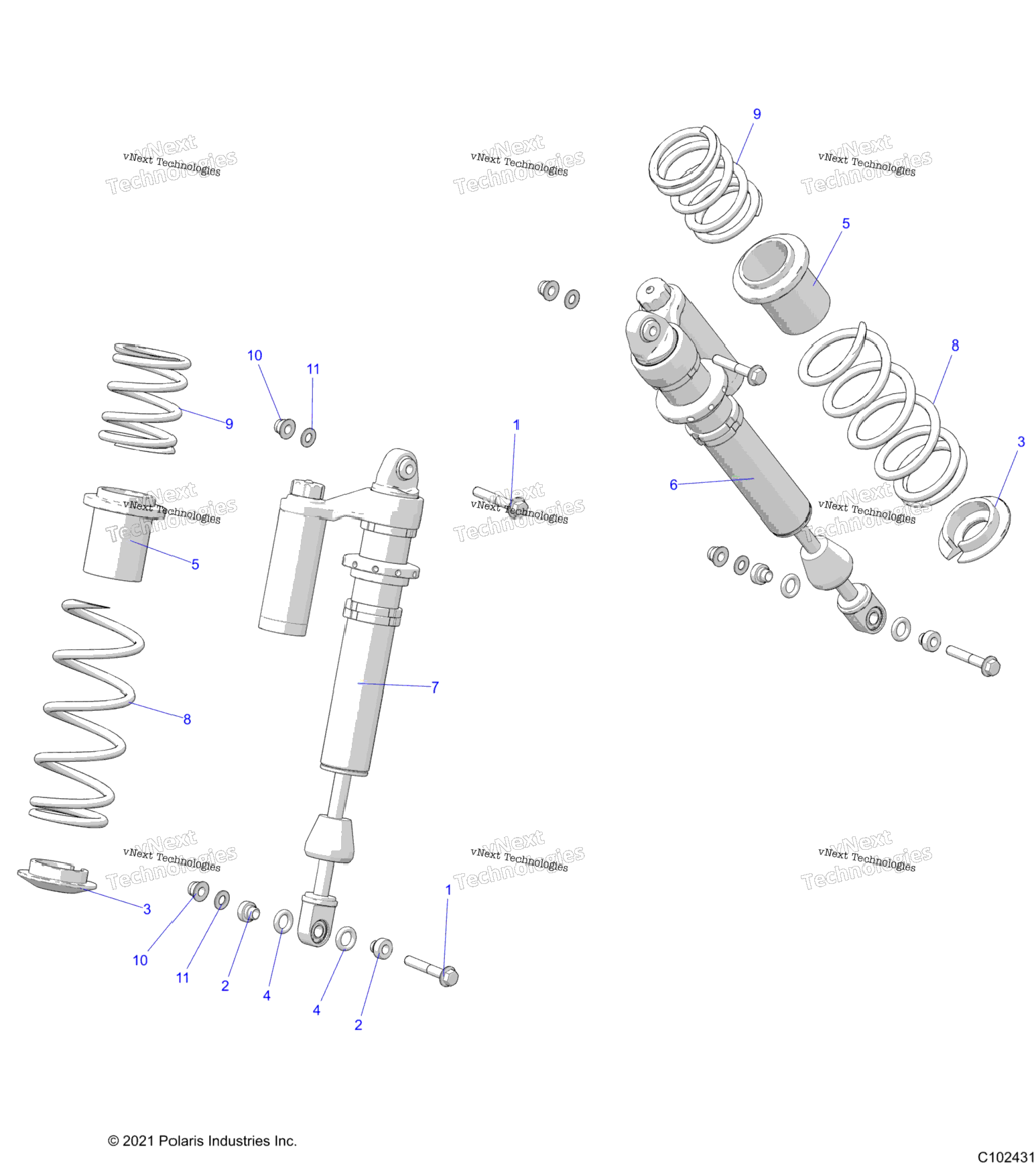 Suspension, Shock, Front