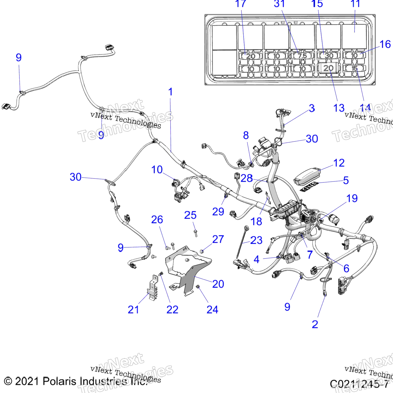 Electrical, Main Wire Harness