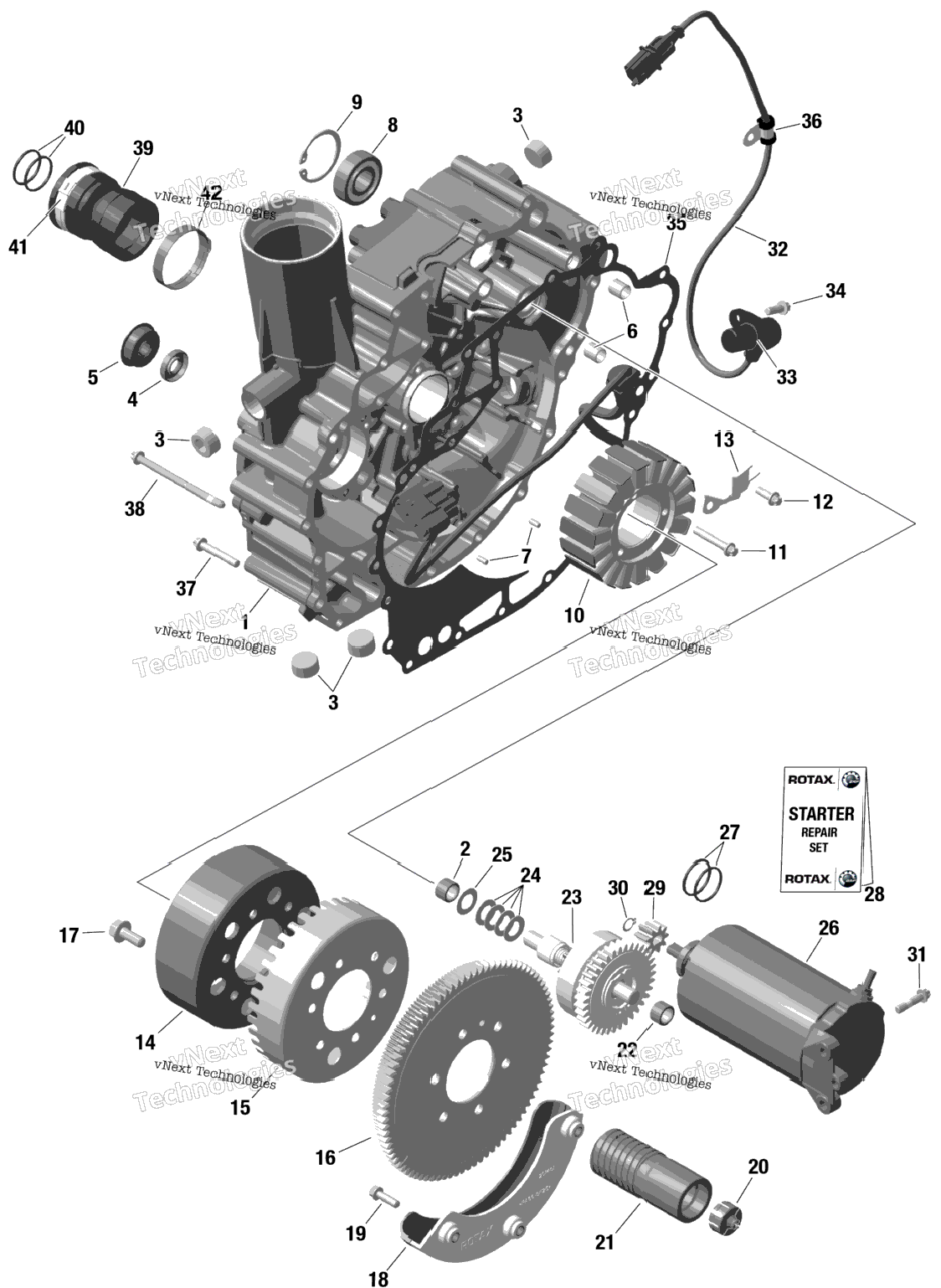 Rotax - Magneto And Electric Starter