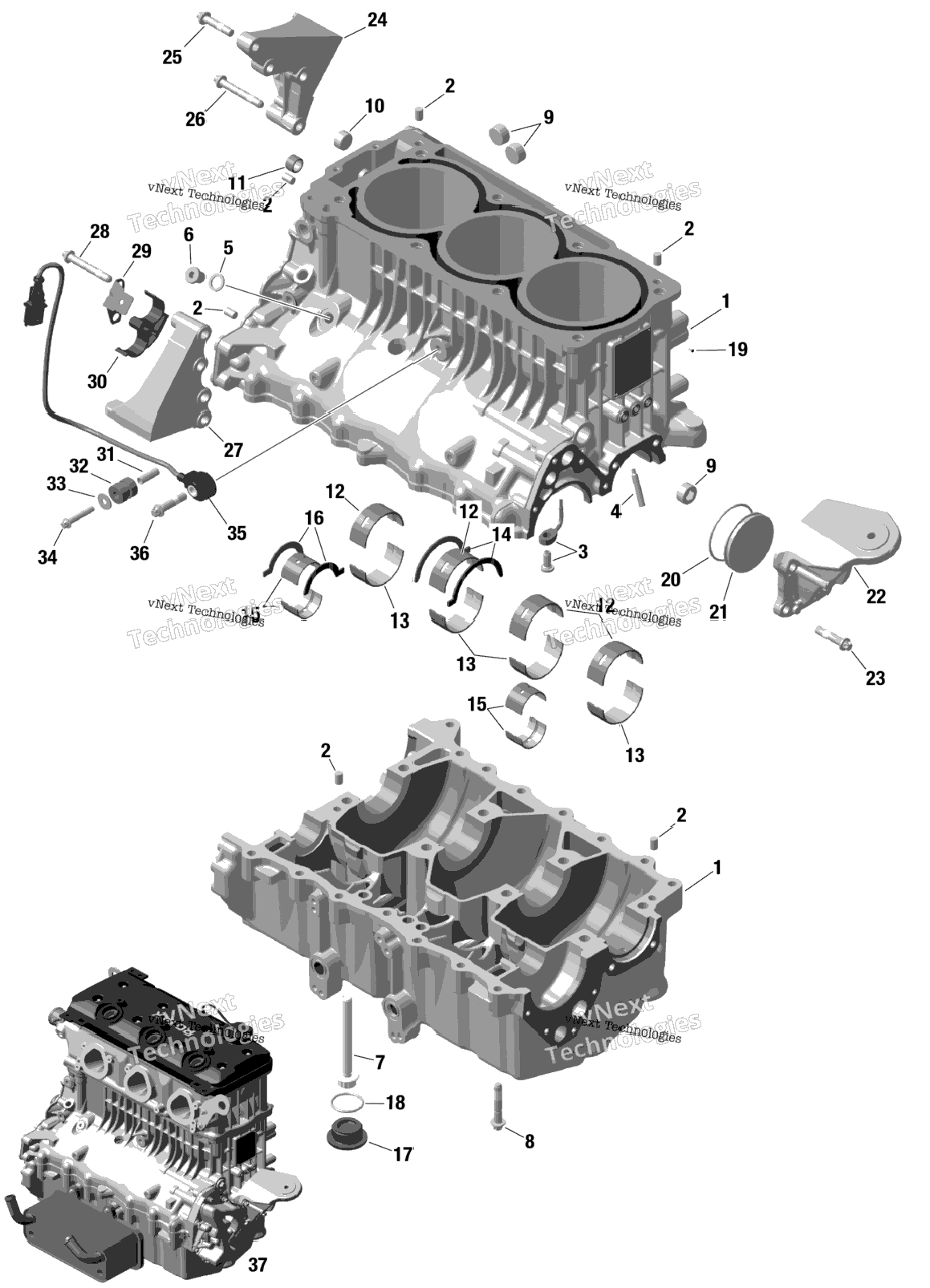 Rotax - Crankcase