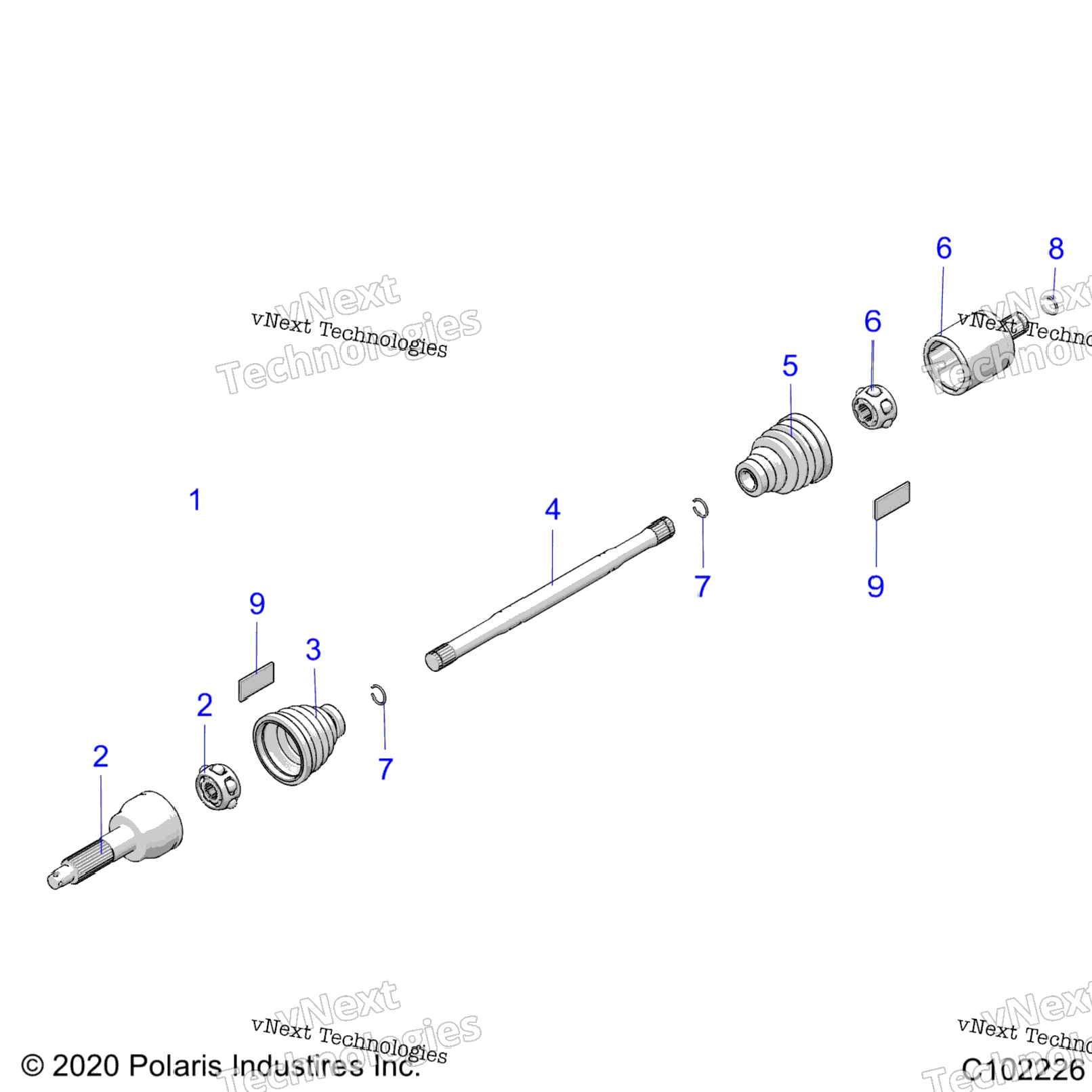 Drive Train, Rear Drive Shaft