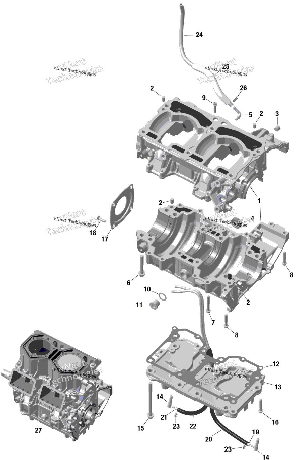 Rotax - Crankcase