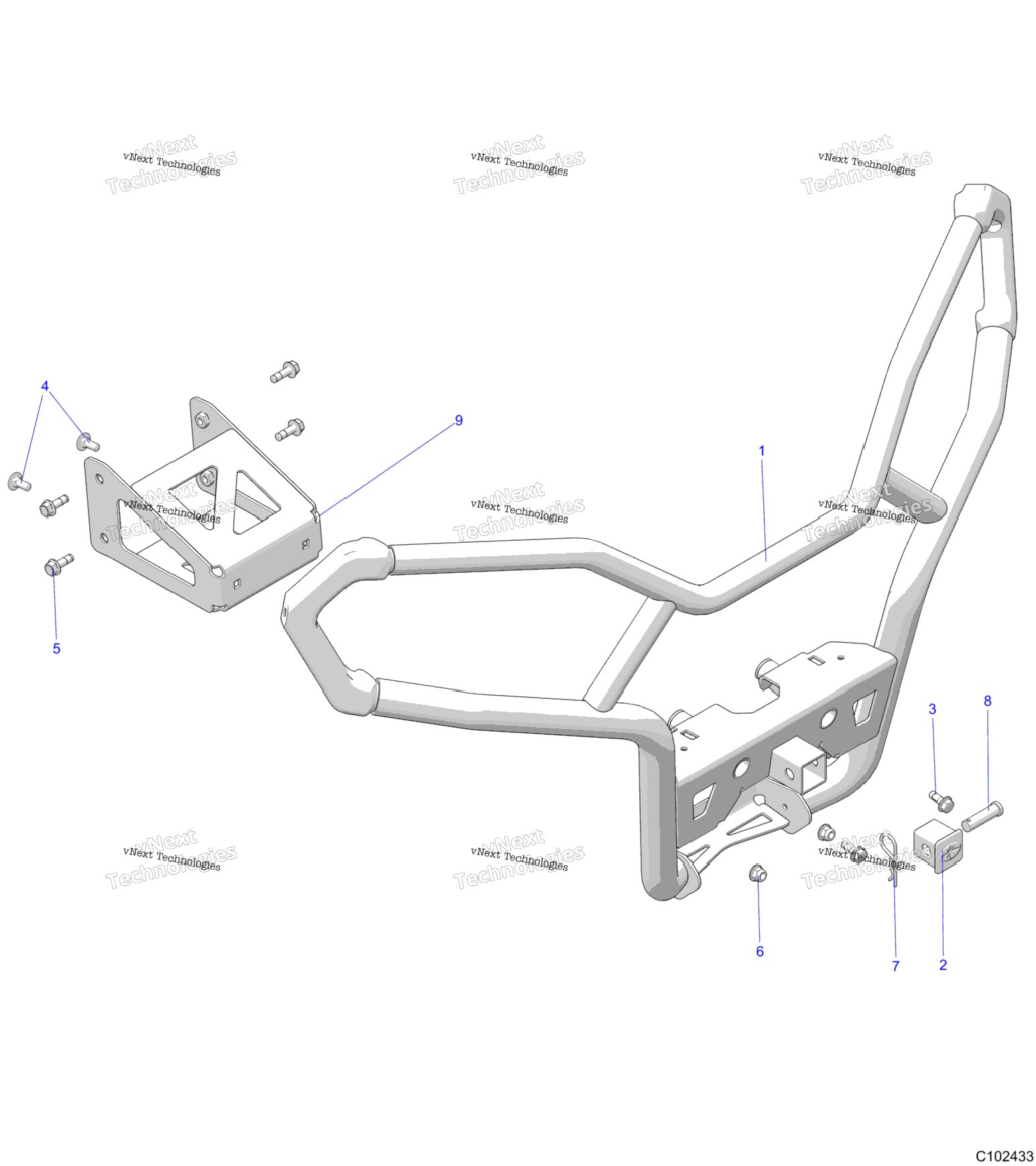 Body, Front Bumper Utility