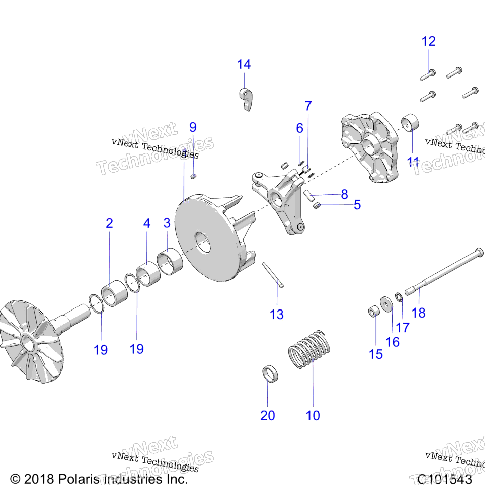 Drive Train, Primary Clutch