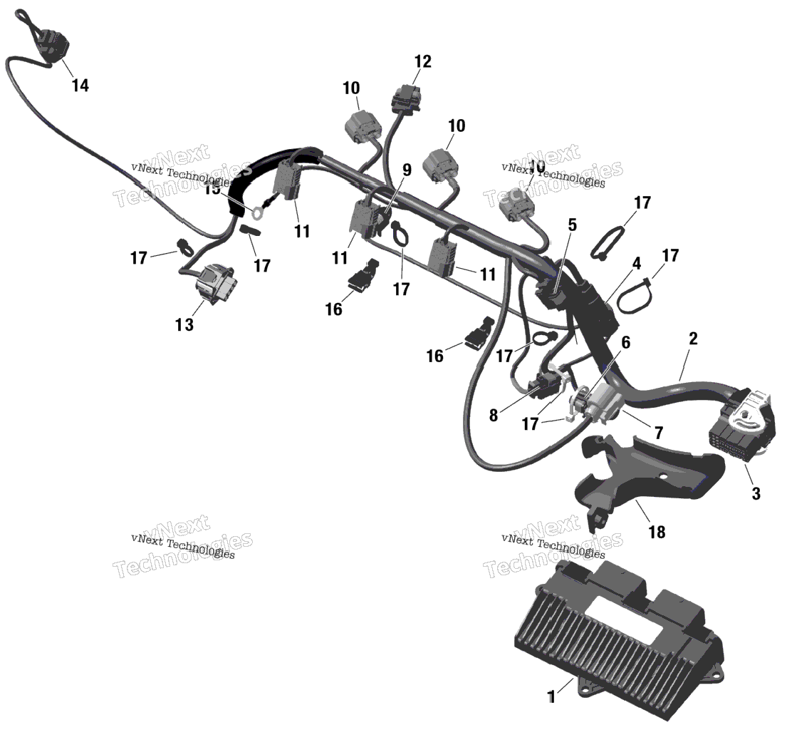 Rotax - Engine Harness And Electronic Module