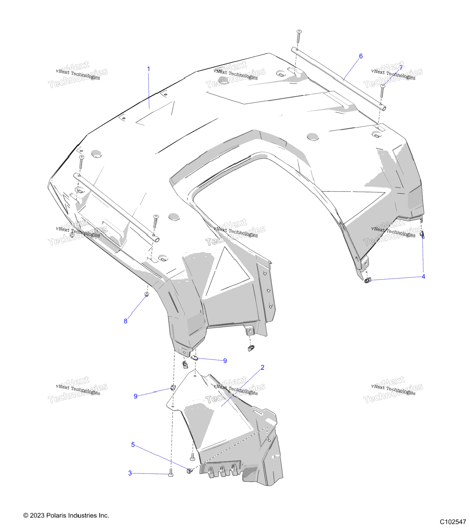 Body, Rear Cab A24see57a1A3A6A9B1B3B6B9