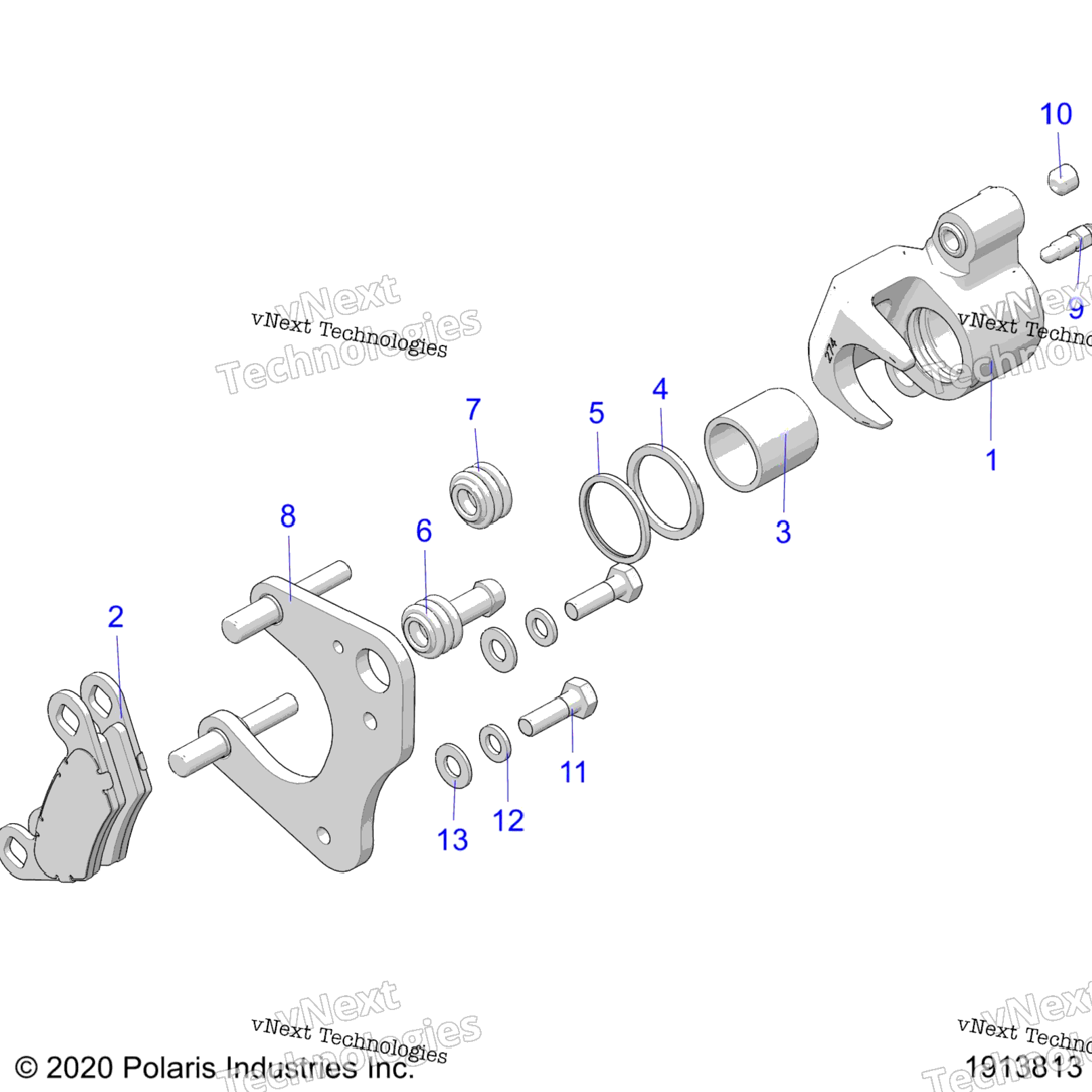 Brakes, Front Caliper A24see57a1A3A6A9B1B3B6B9