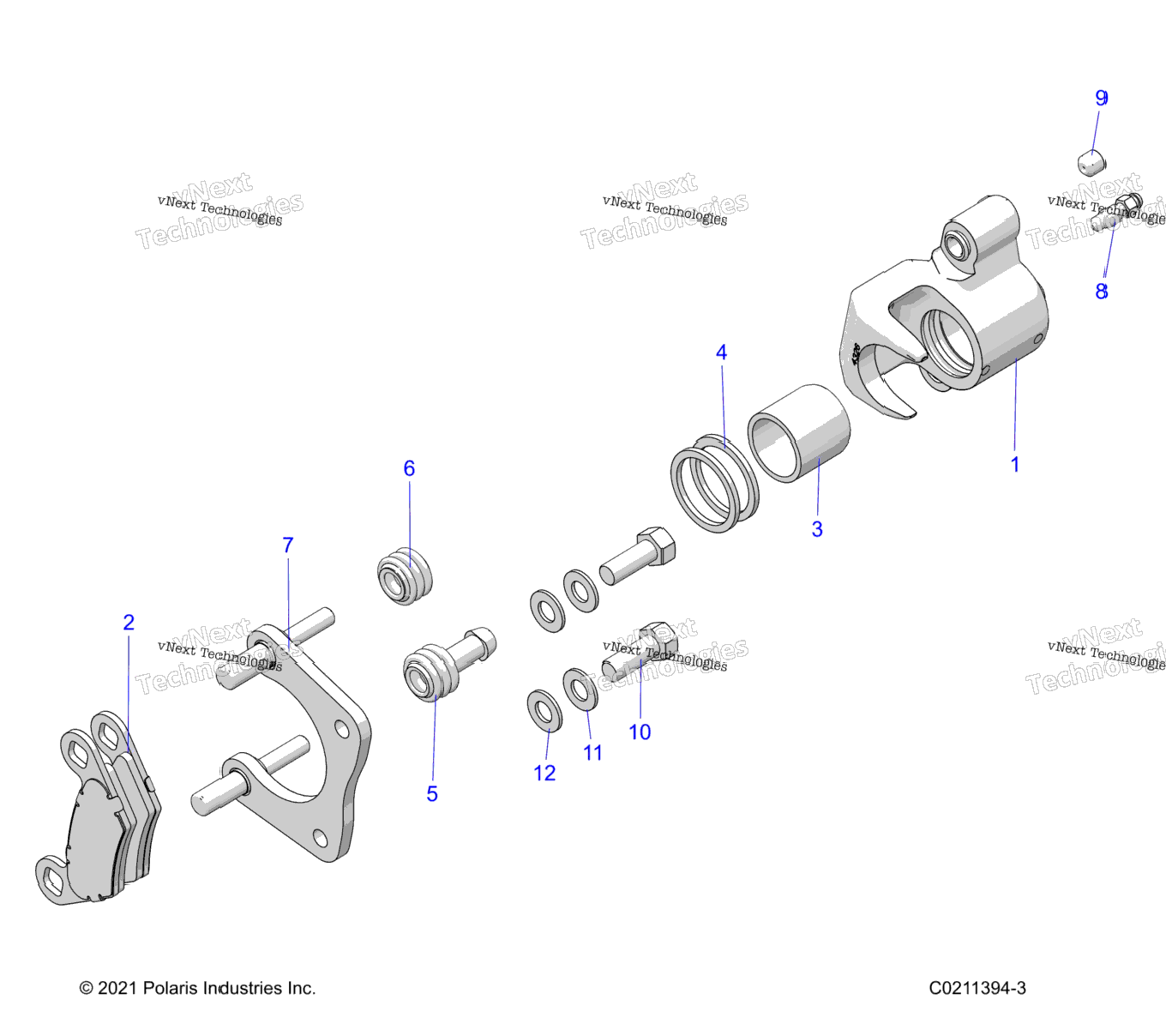 Brakes, Rear Caliper A24see57a1A3A6A9B1B3B6B9