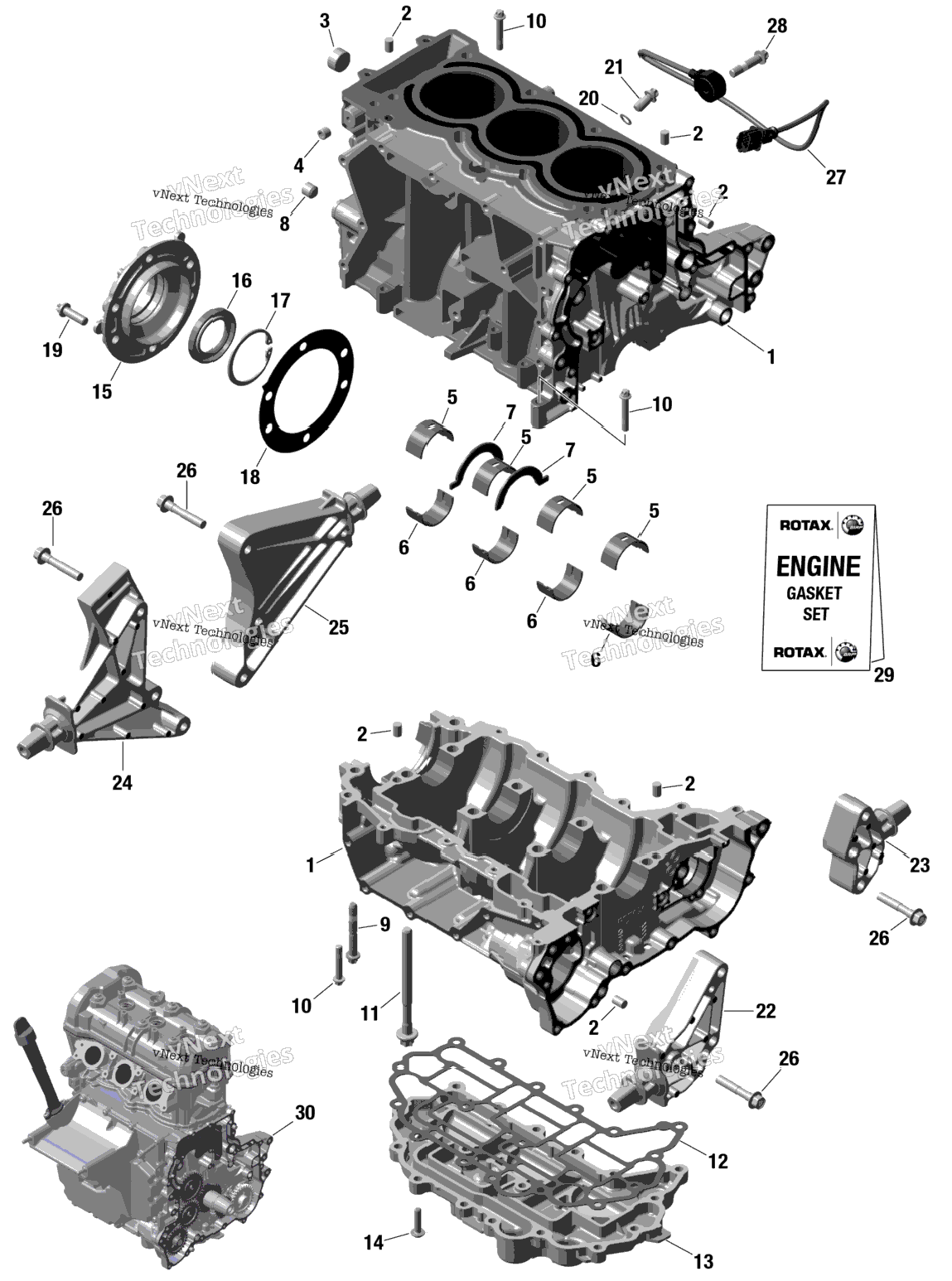 Rotax - Crankcase