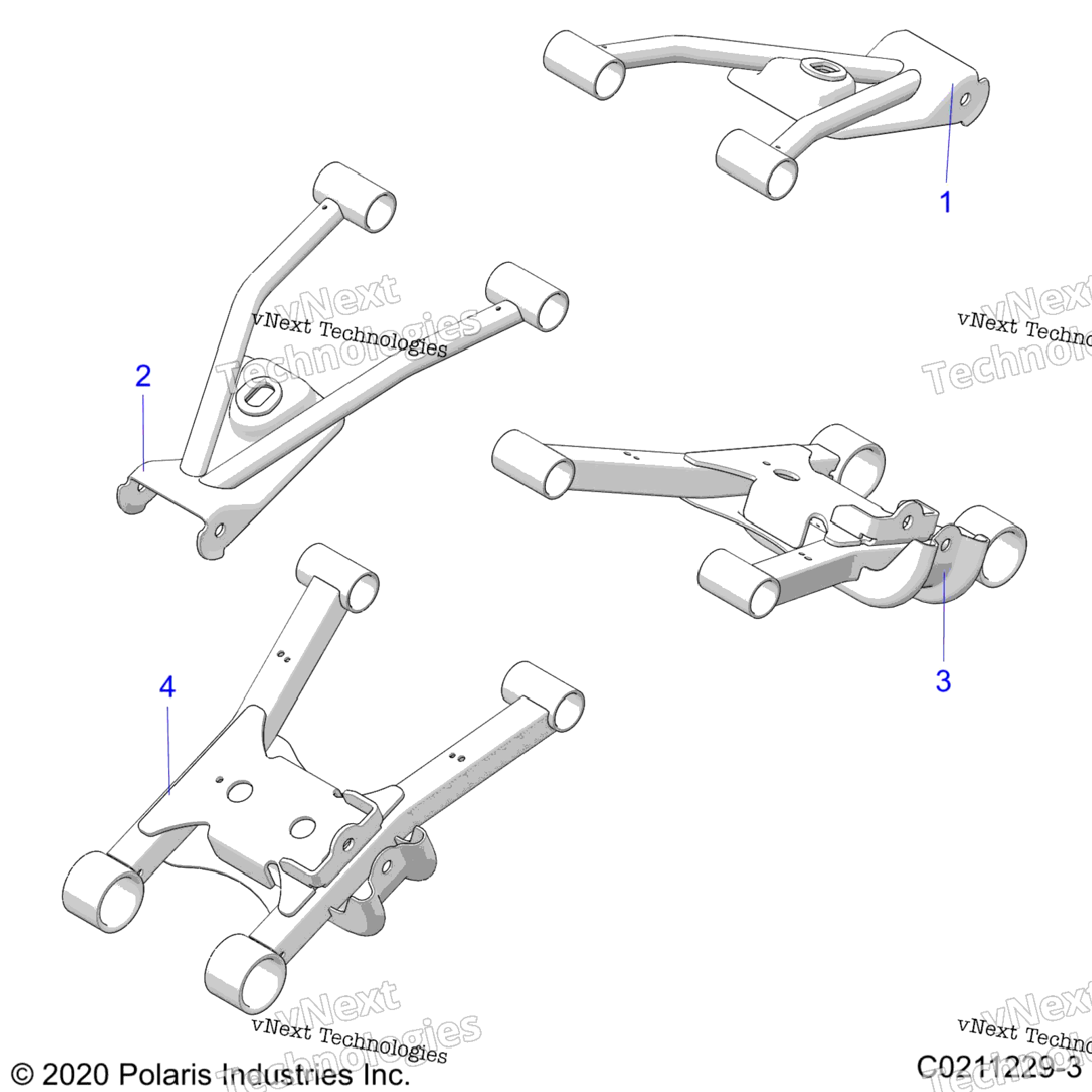 Suspension, Rear Control Arms A24see57a1A3A6A9B1B3B6B9