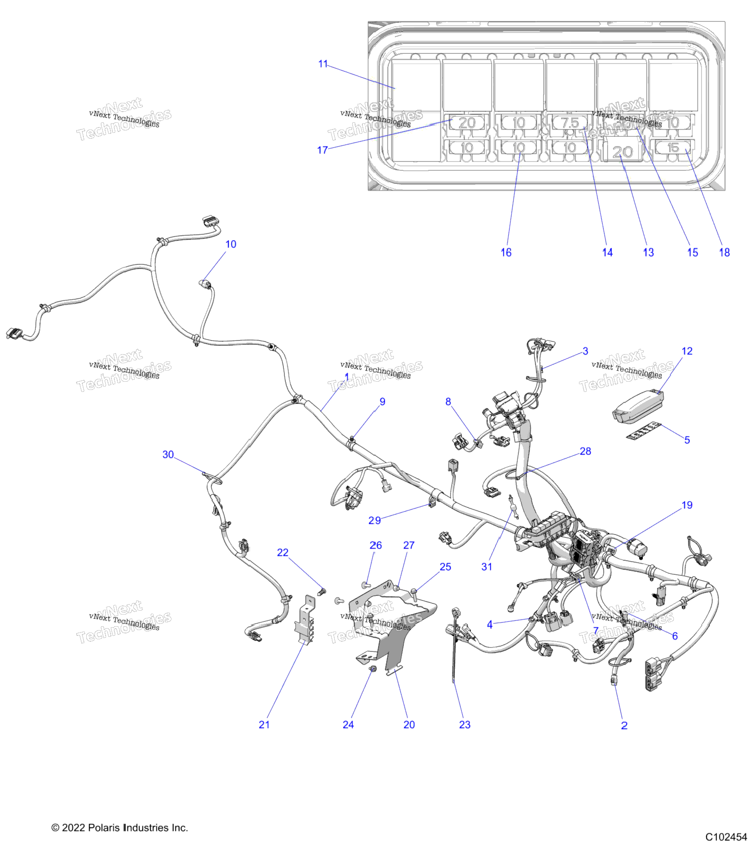 Electrical, Main Wire Harness