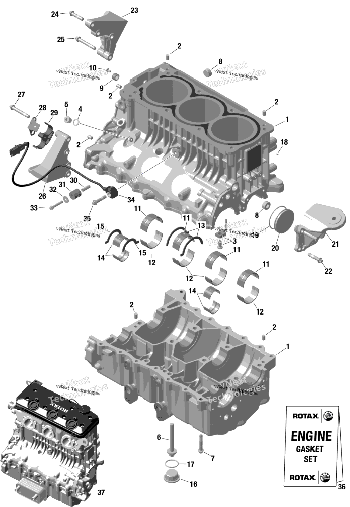 Rotax - Crankcase