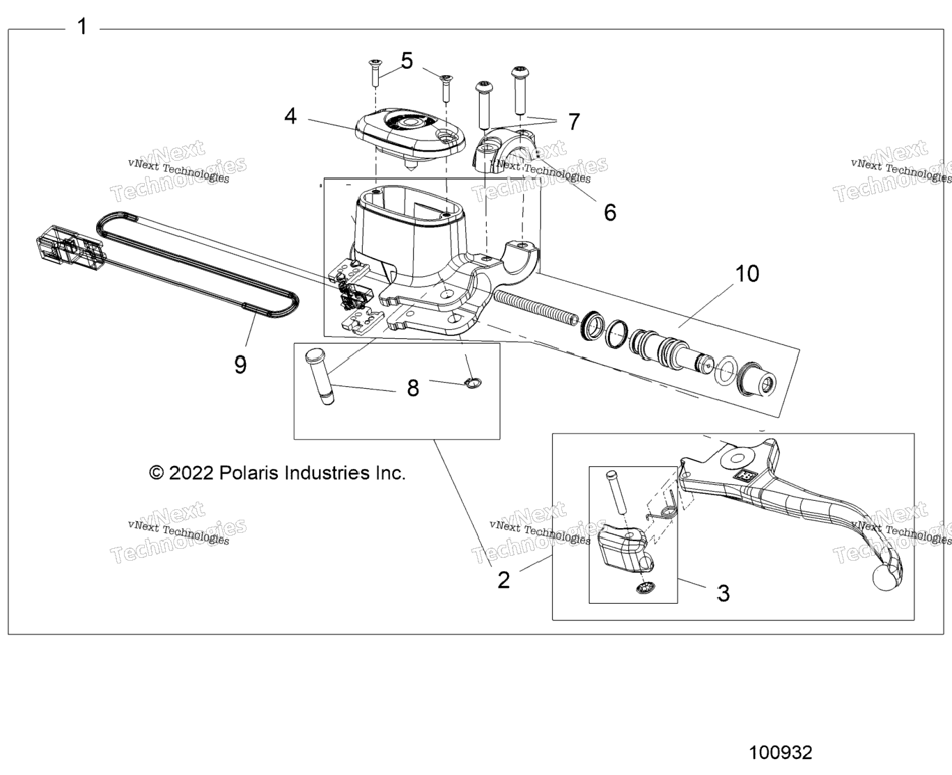 Brakes, Front Brake Lever & Master Cylinder