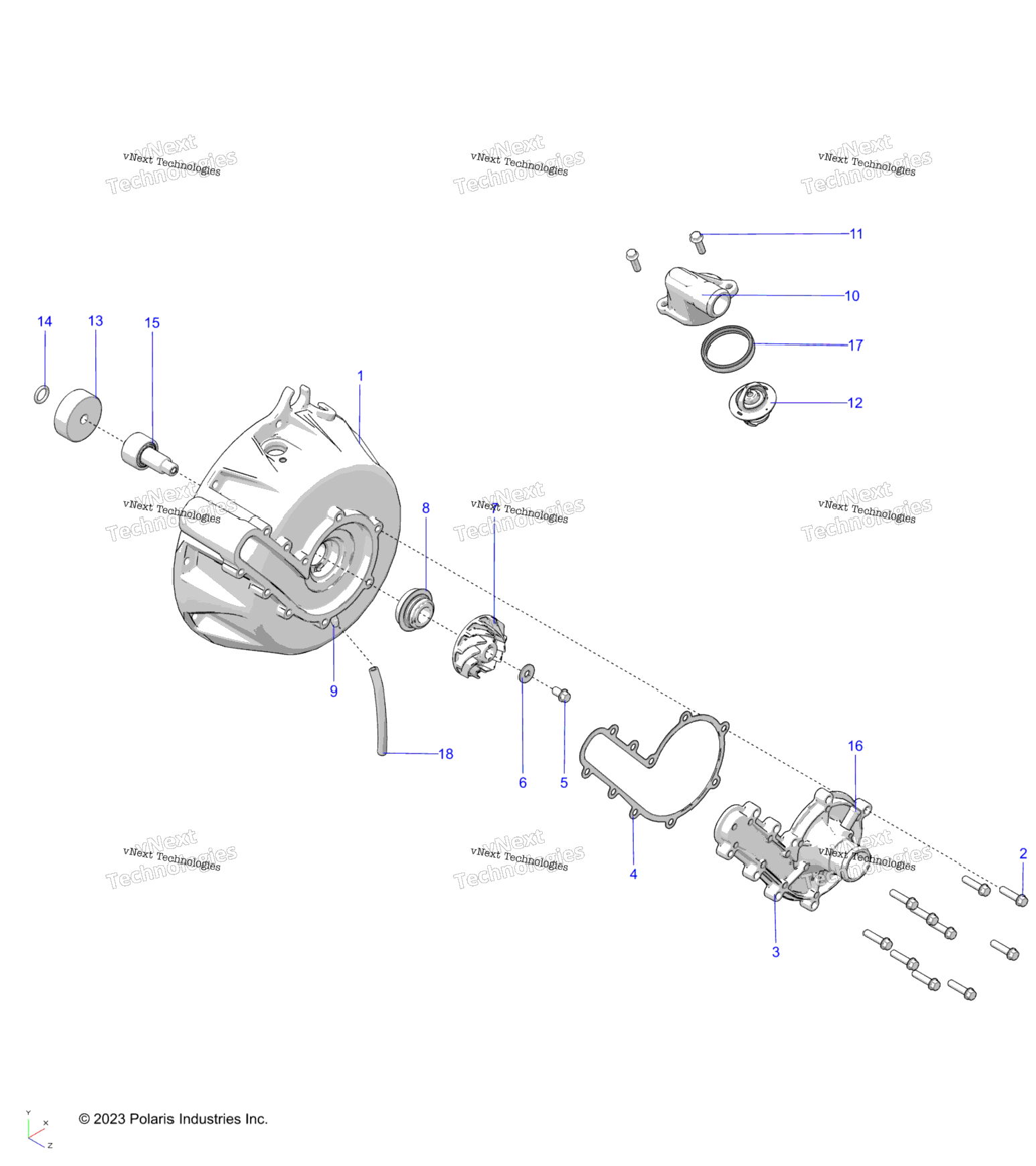 Engine, Cooling System & Water Pump