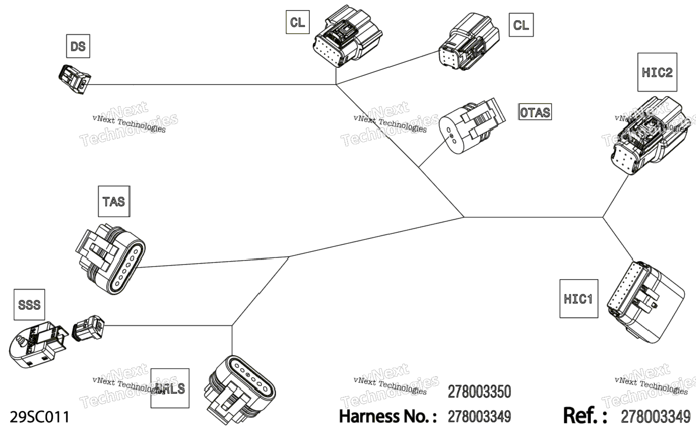 Electric - Steering Wiring Harness - 278003349