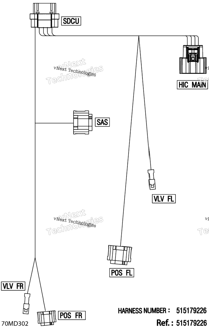 Electric - Suspension Wiring Harness - 515179226