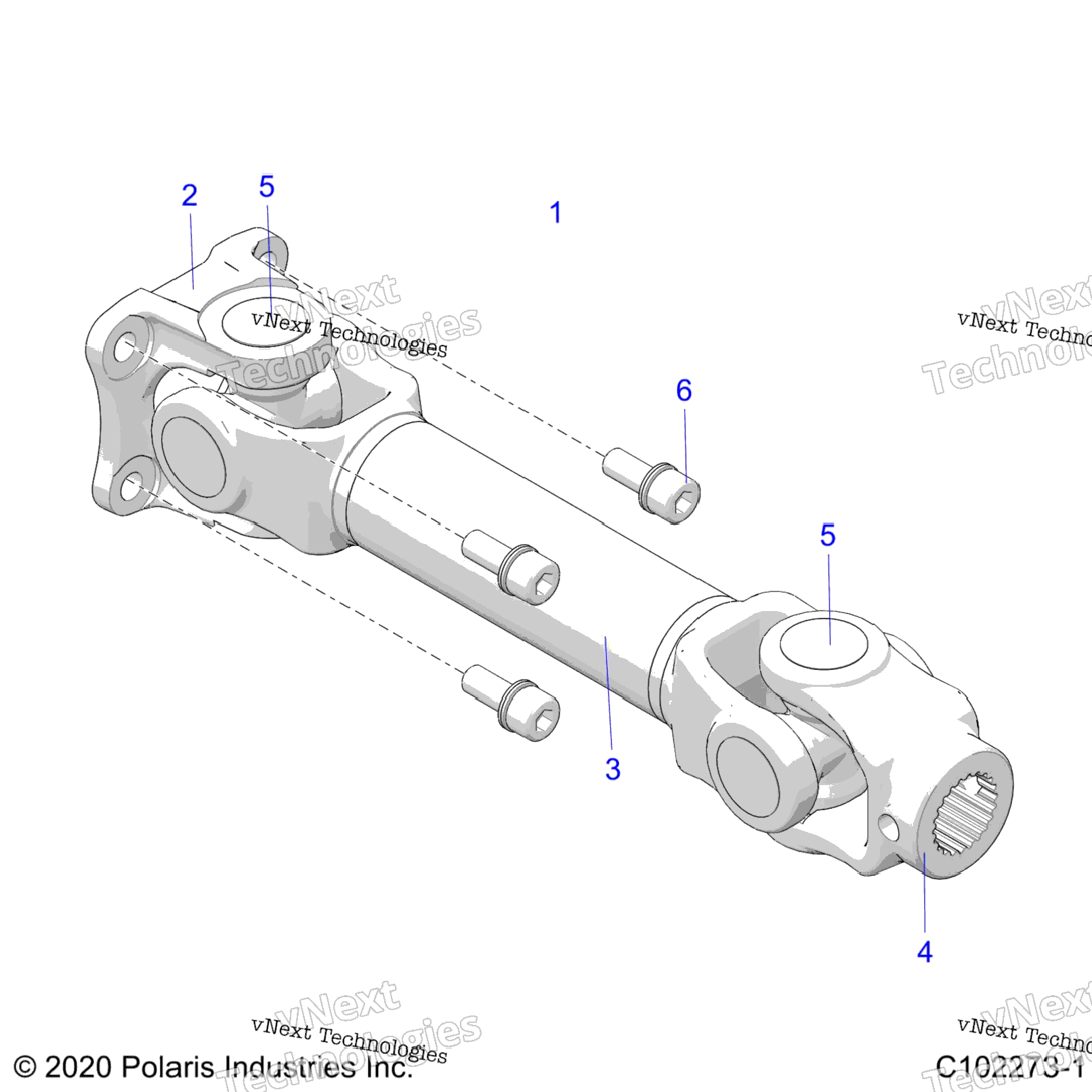 Drive Train, Prop Shaft, Rear