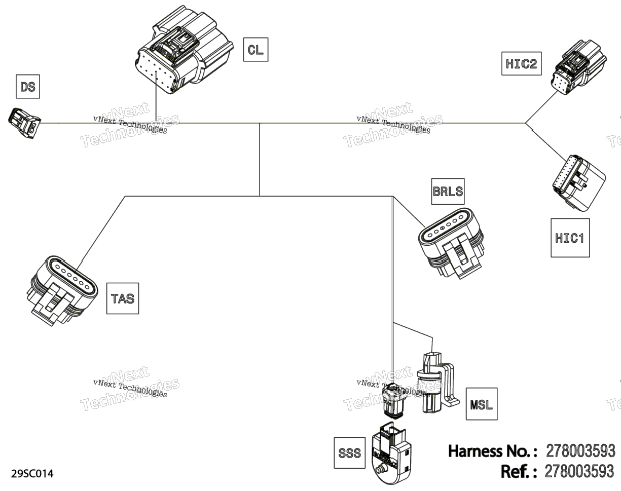 Electric - Steering Wiring Harness - 278003593