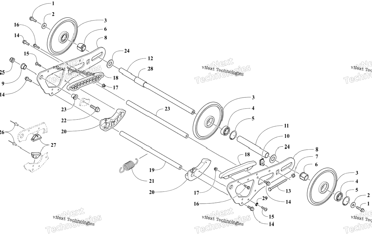 Articulating Skid Frame Assembly