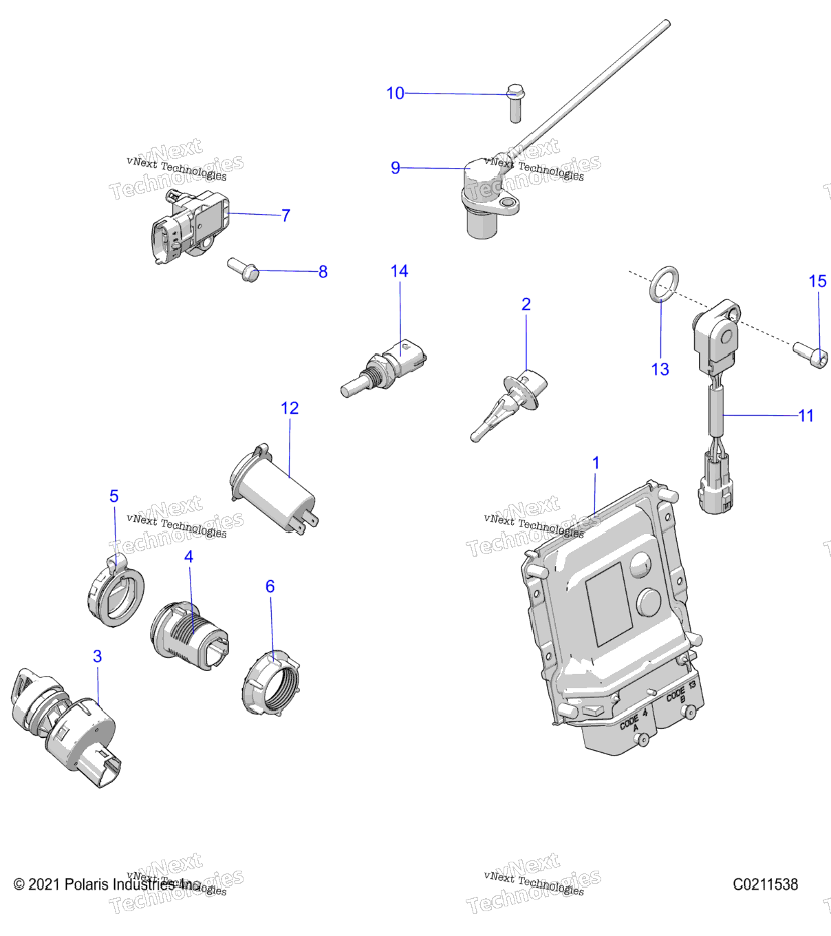 Electrical, Switches, Sensors, Ecu & Control Modules