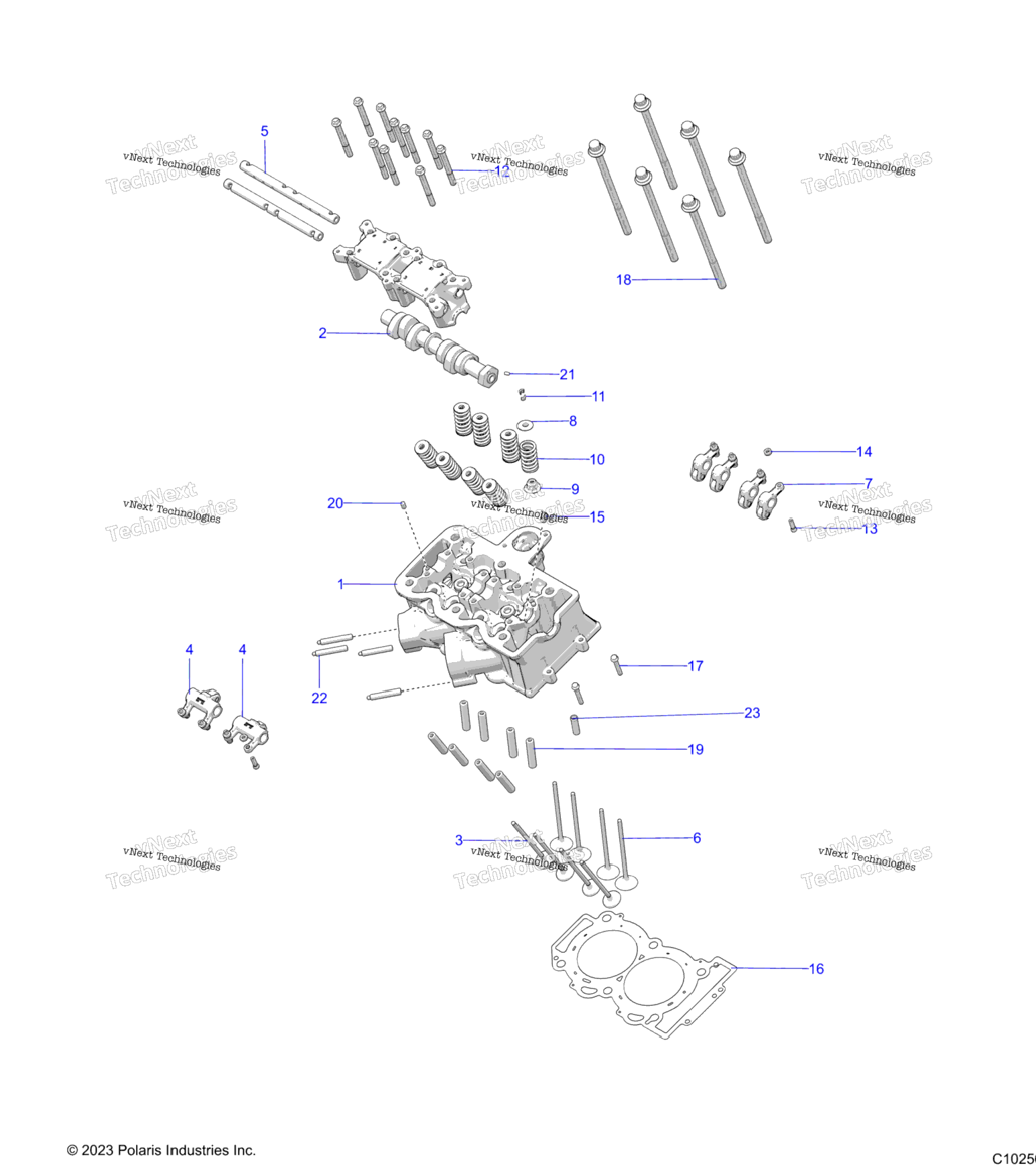 Engine, Cylinder Head, Cam & Valves