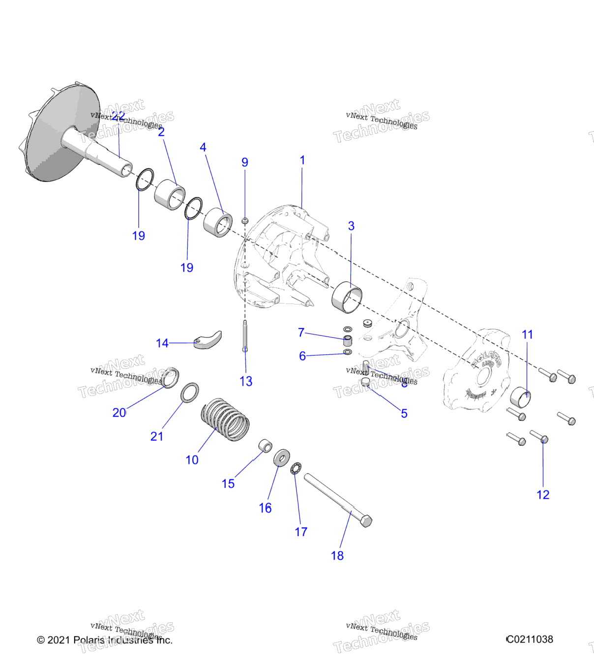 Drive Train, Primary Clutch