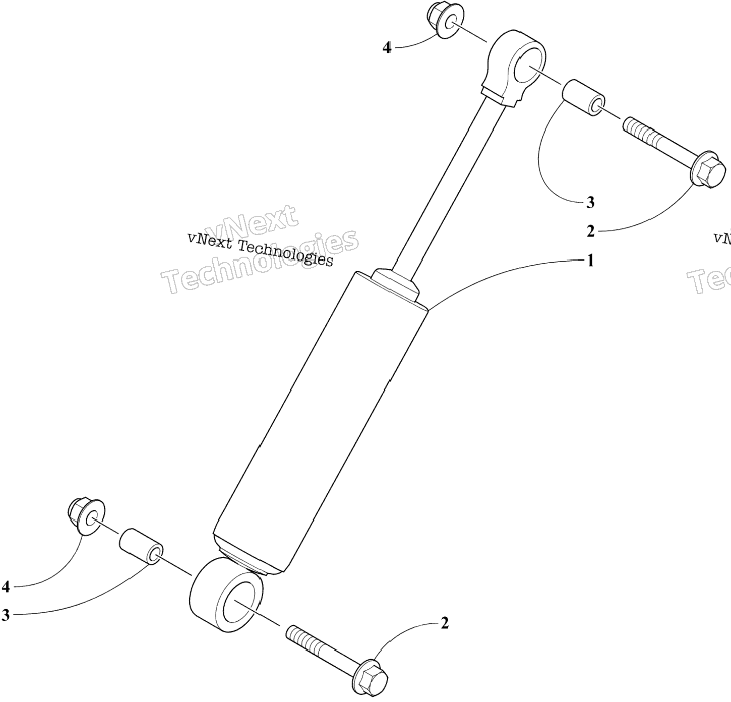 Rear Suspension Rear Arm Shock Absorber