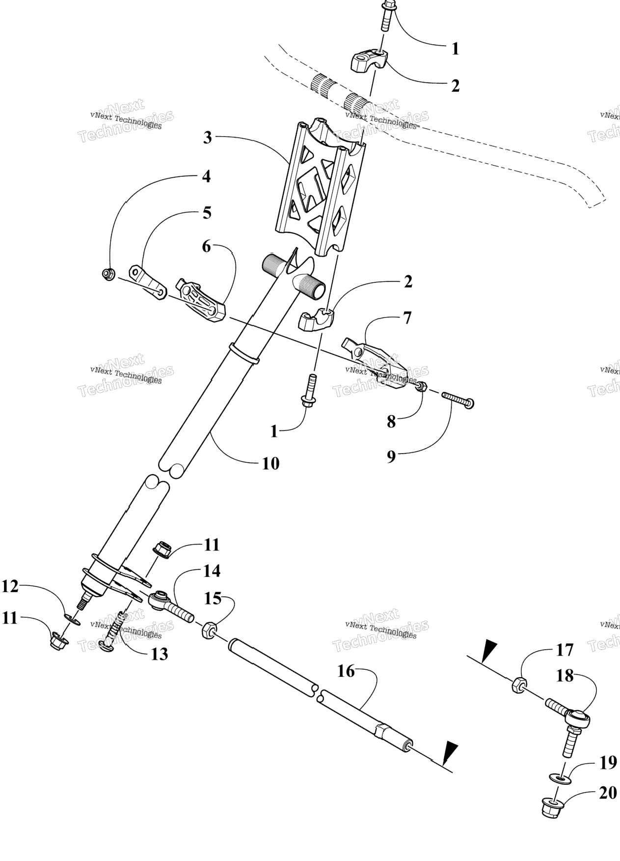 Steering Post Assembly