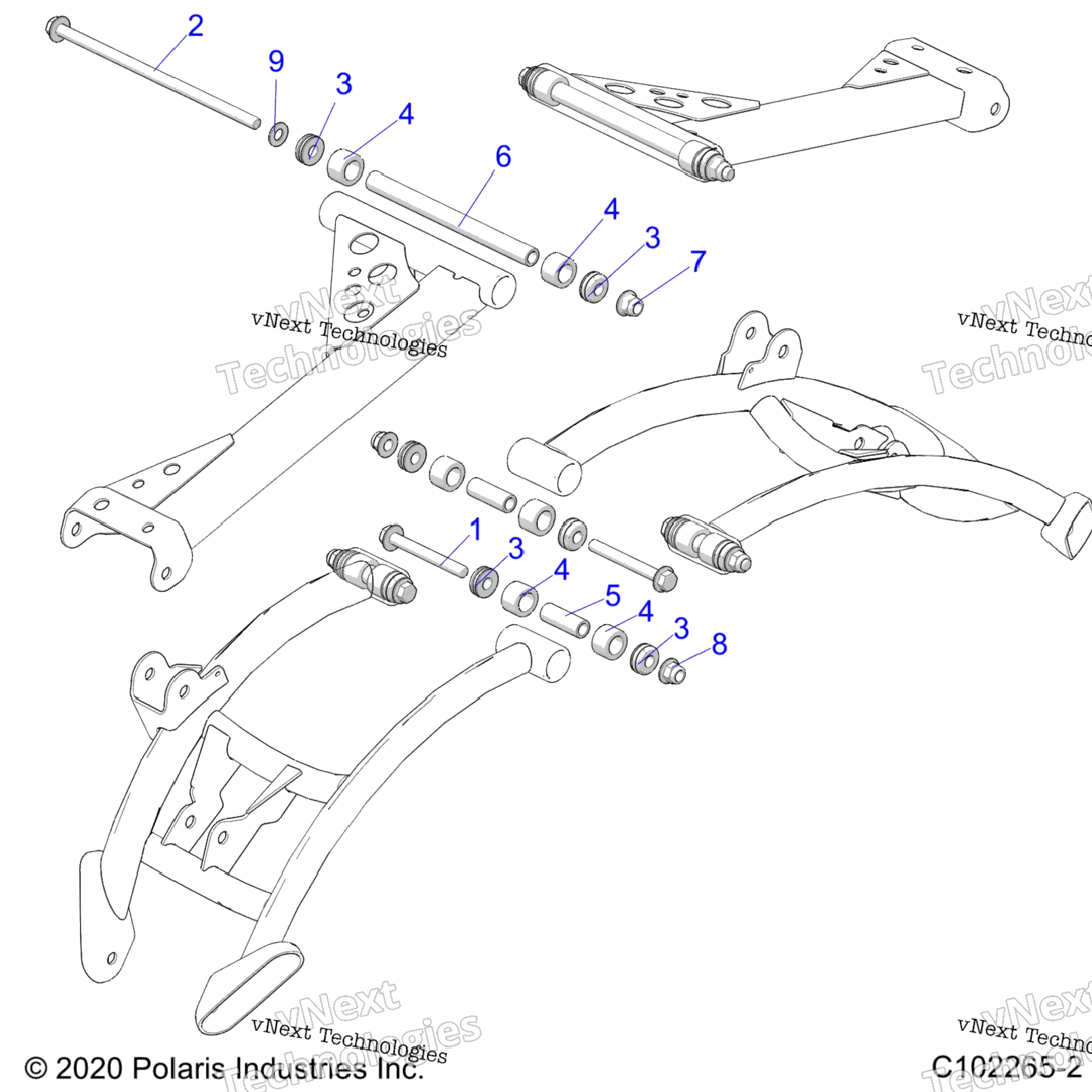 Suspension, Rear Control Arm, Mounting