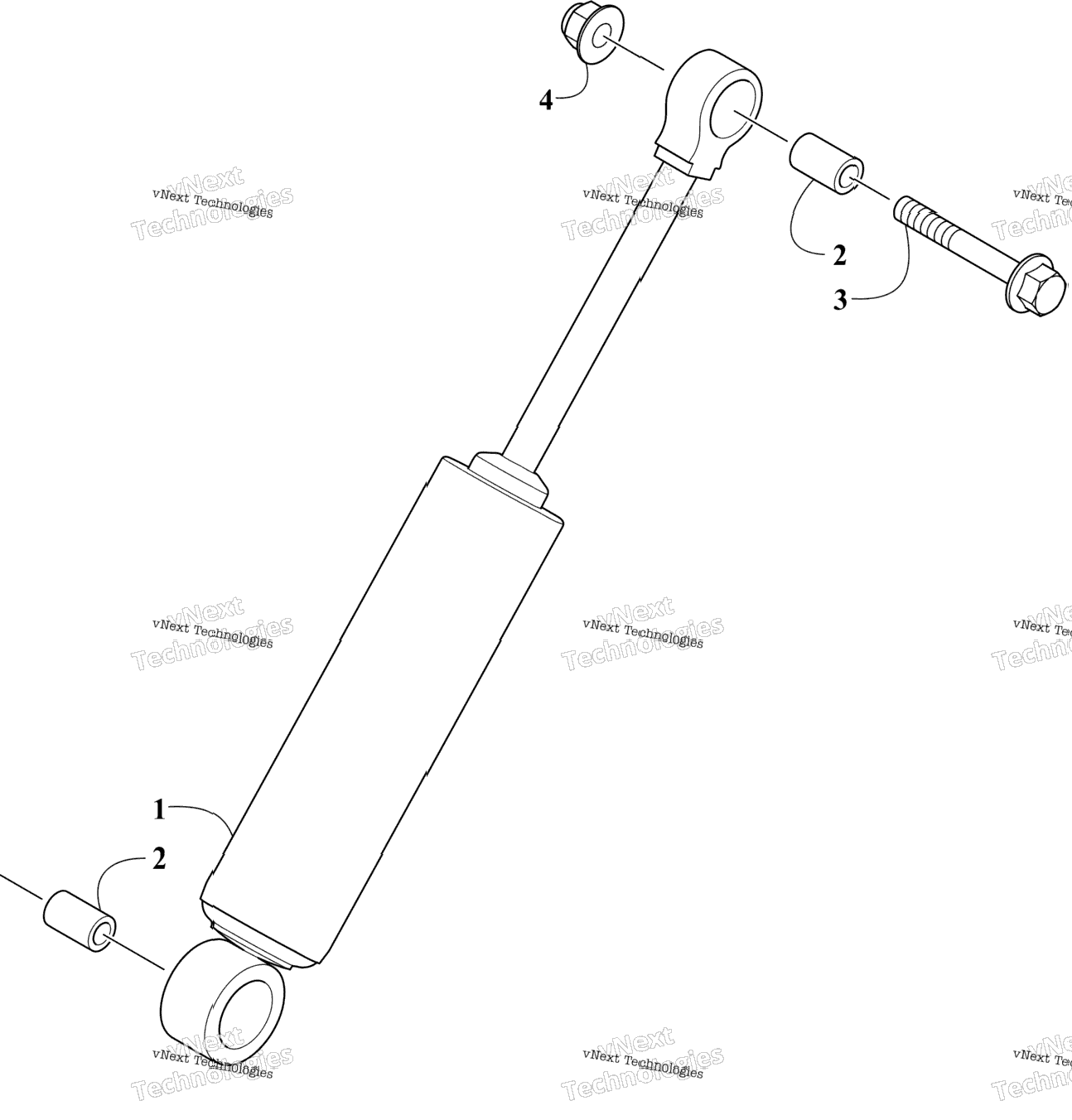 Rear Suspension Rear Arm Shock Absorber