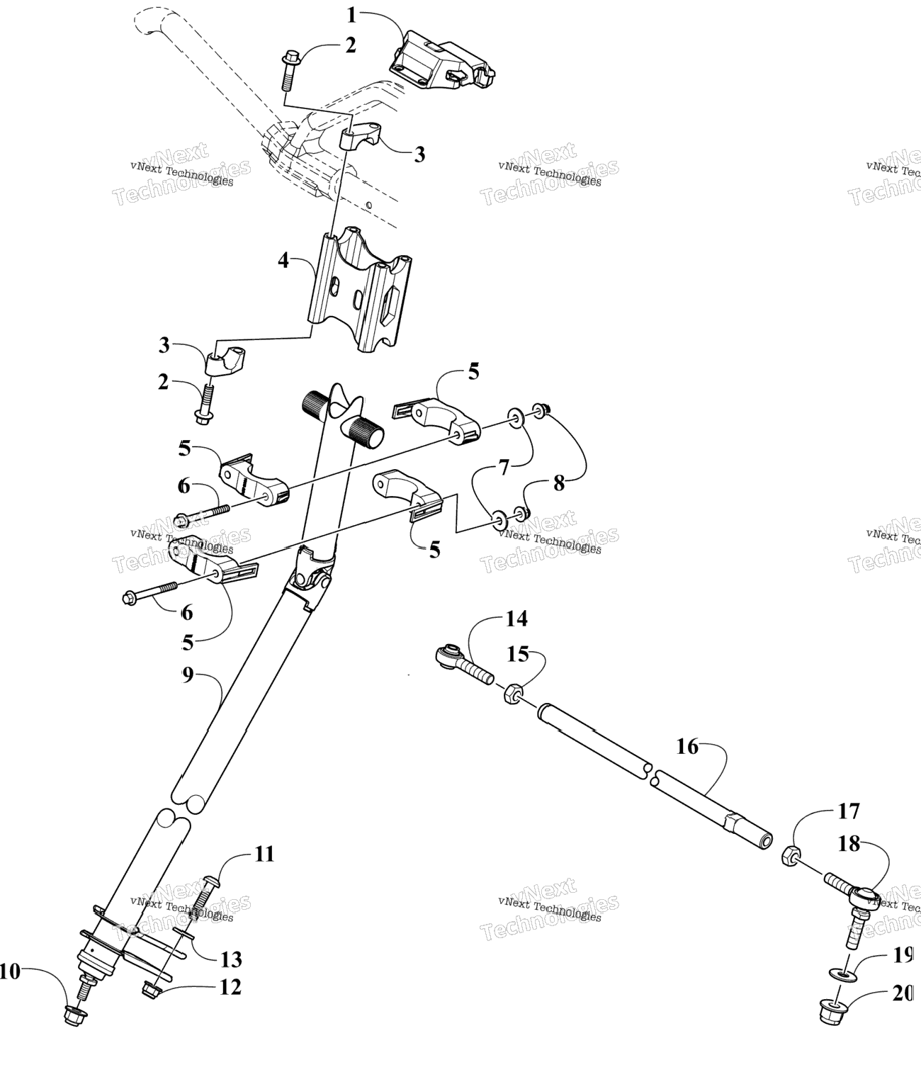 Steering Post Assembly